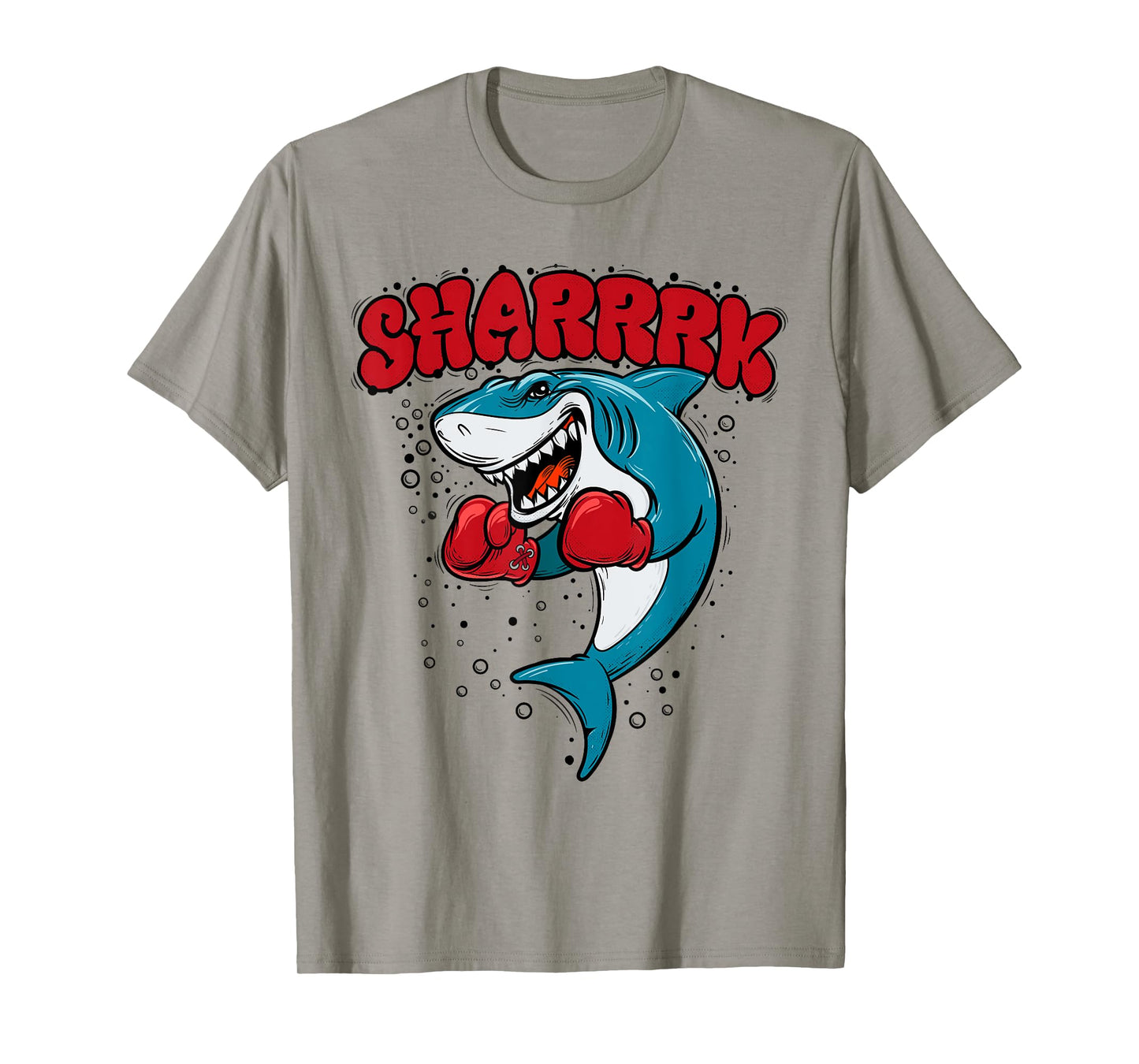 Funny Boxing Whale Shark With Red Gloves Daddy Baby Mommy T-Shirt