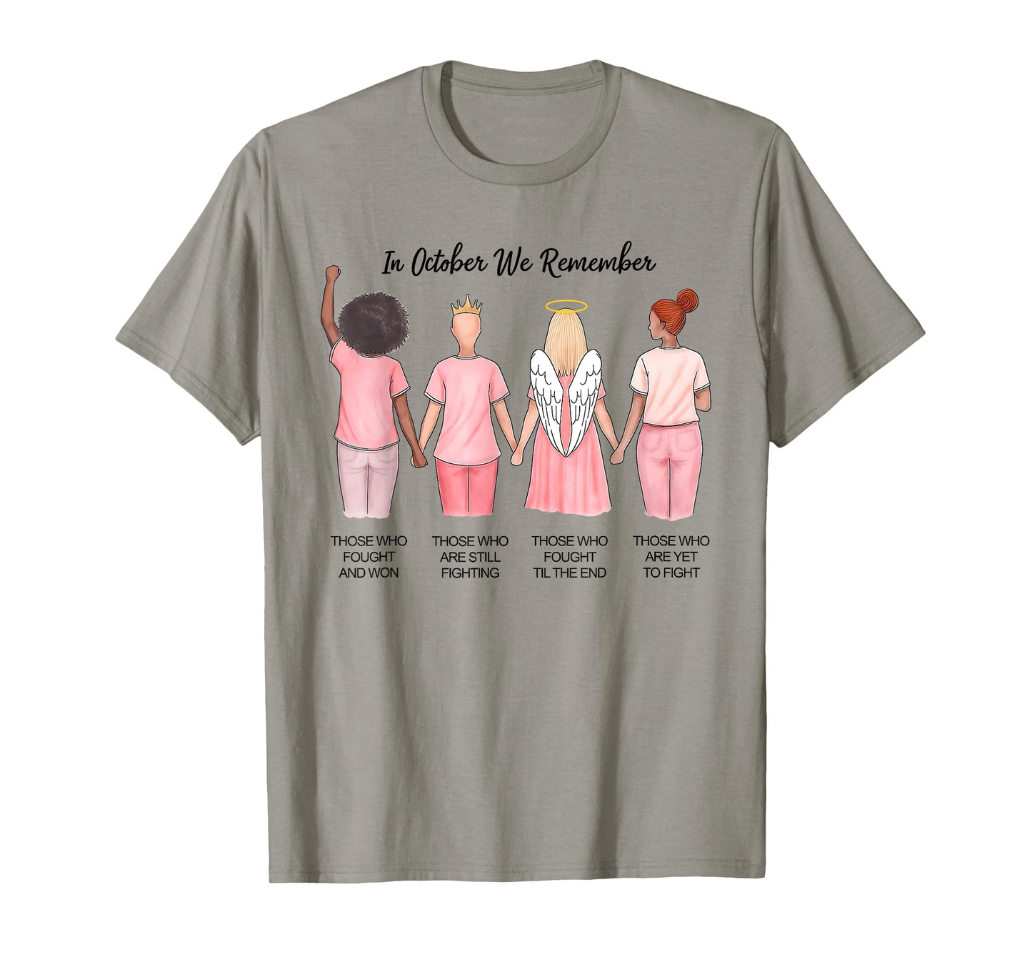 In October We Remember Those Who Fought And Won Women Girls T-Shirt