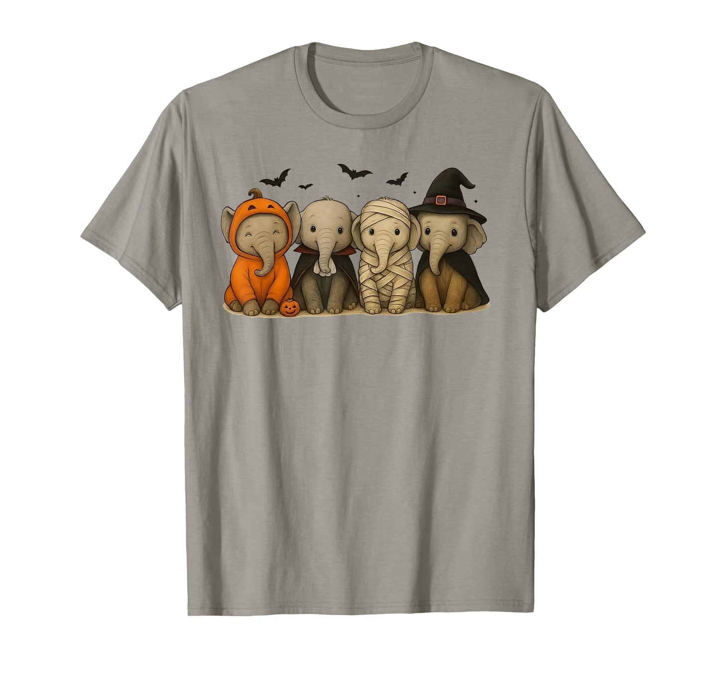 Elephant Halloween Mummy Witch T-Shirt