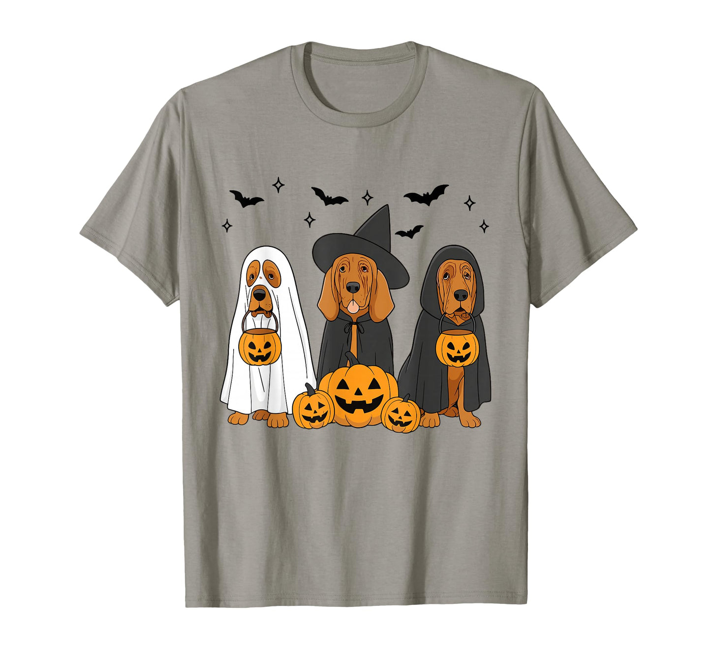 Witch Bloodhound Halloween Bloodhound Dog Mom Dog Lover T-Shirt