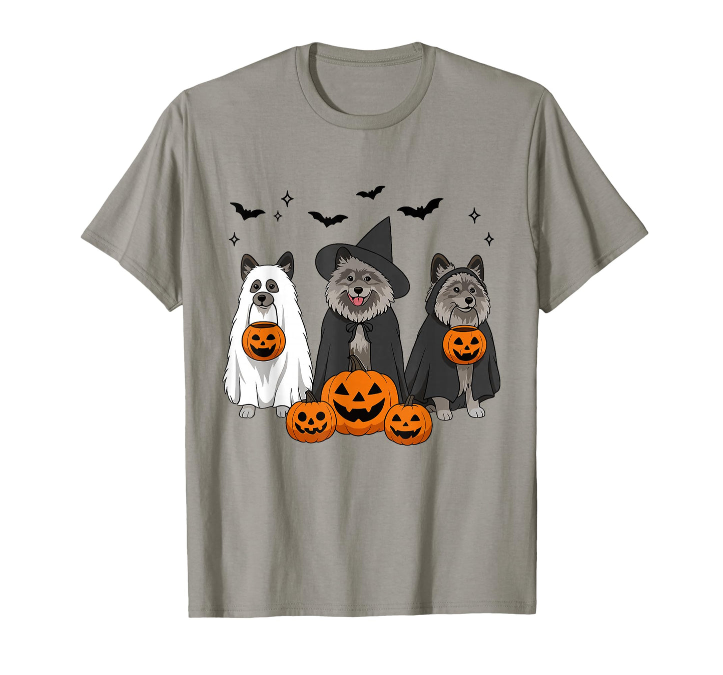 Trick Or Treat Keeshond Halloween Witch Keeshond Dog Mom T-Shirt