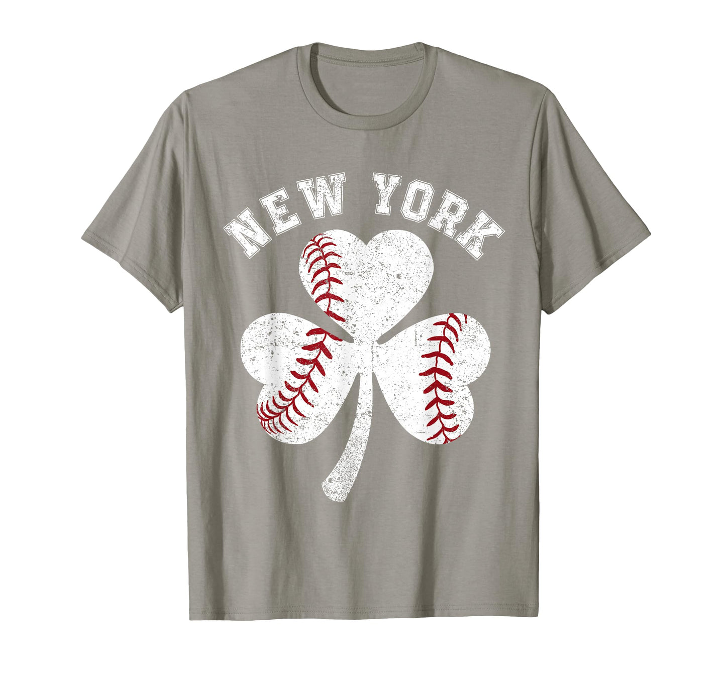 Vintage Irish Shamrock New York Baseball St Patrick's Day T-Shirt