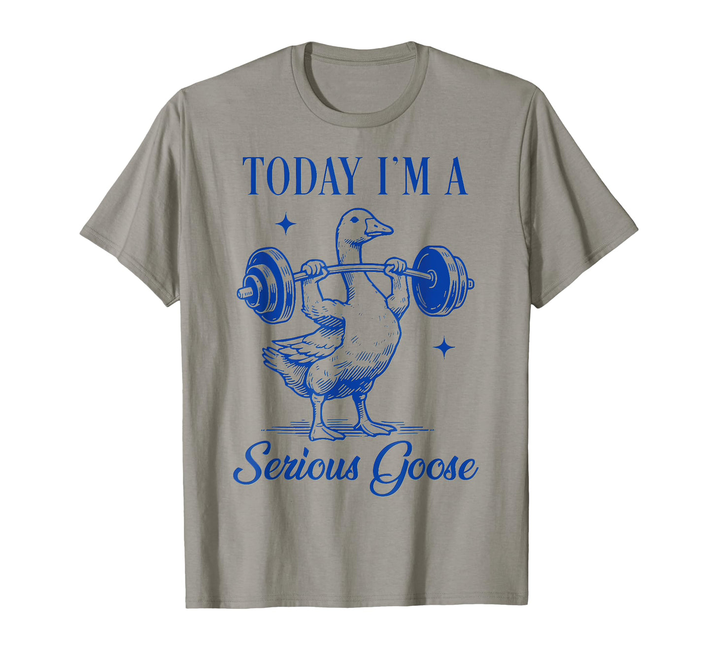 today i'm a serious goose funny gym fitness goose T-Shirt