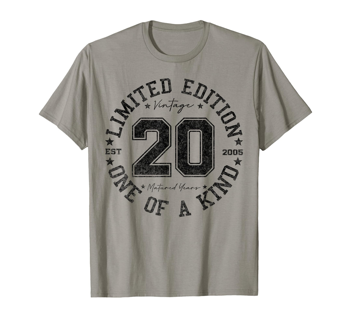 20 Year Old Gifts Vintage 2005 Limited Edition 20th Birthday T-Shirt