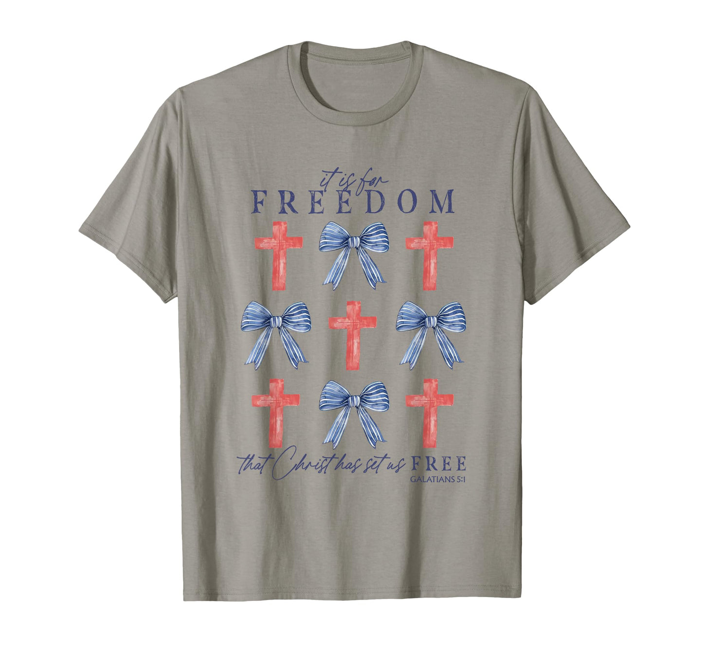 It Is For Freedom That Christ Has Set Us Free Coquette T-Shirt
