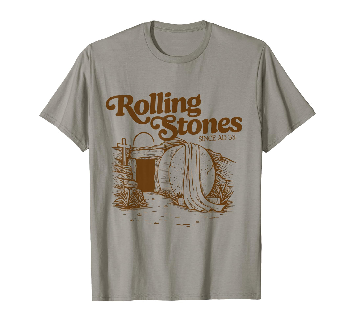 The Stone Was Rolled Away He Alive Retro Christian Easter T-Shirt