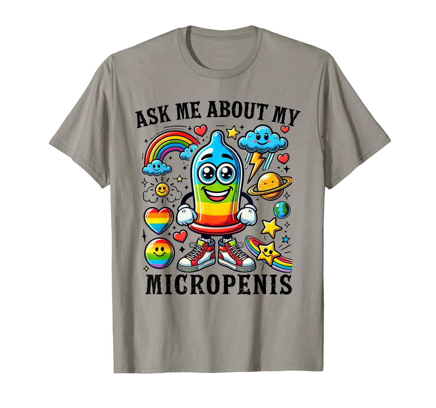 Ask Me About My Micropenis Funny Inappropriate Adult Humor T-Shirt