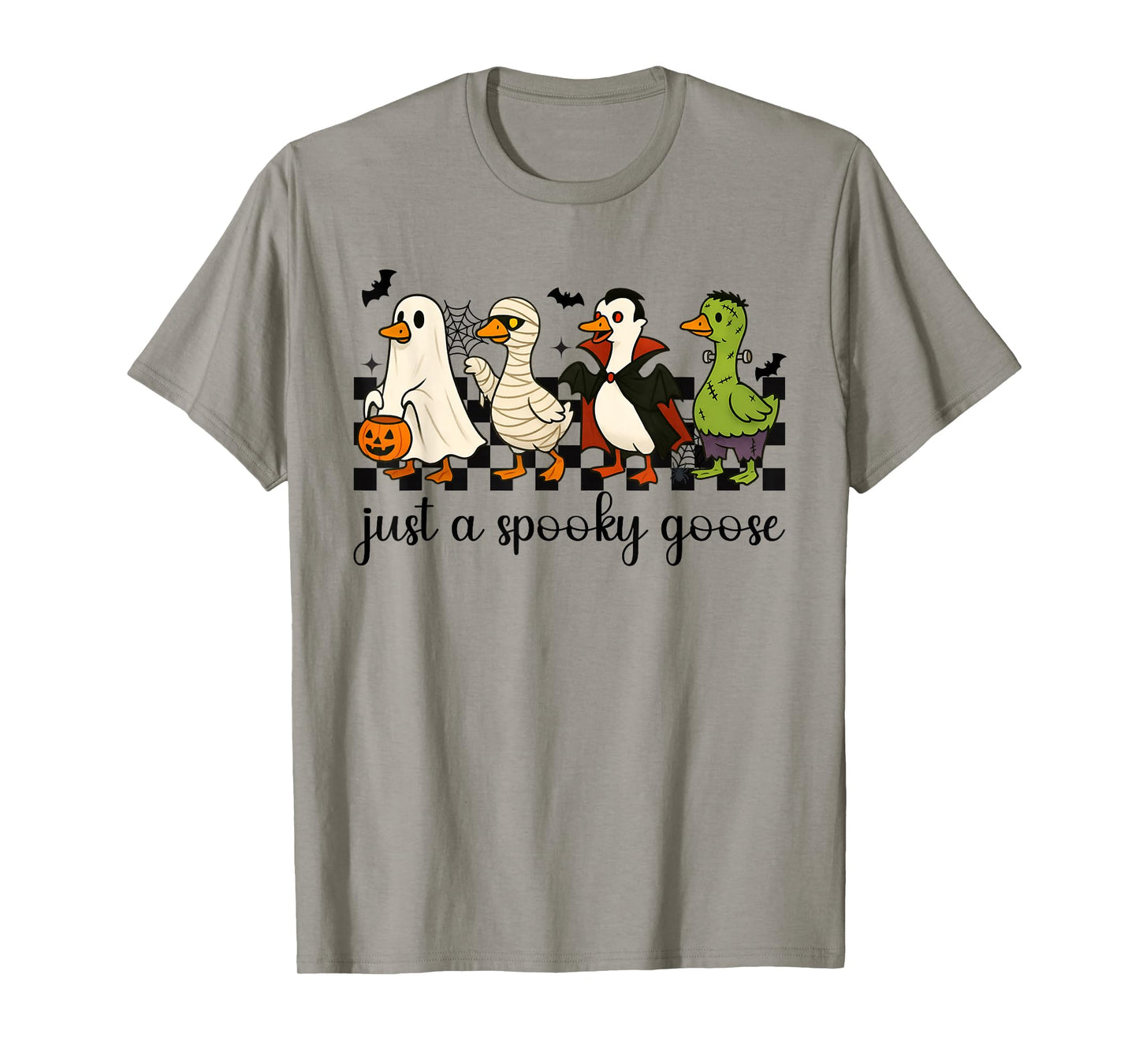 Just A Spooky Goose Halloween Silly Goose Funny Halloween T-Shirt