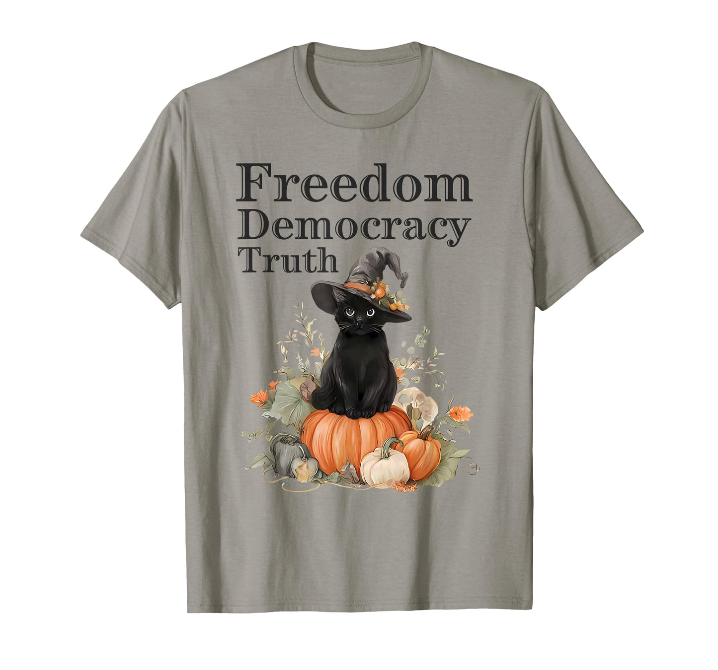 Subtle Resist Trump Freedom Democracy Truth Witch Halloween T-Shirt