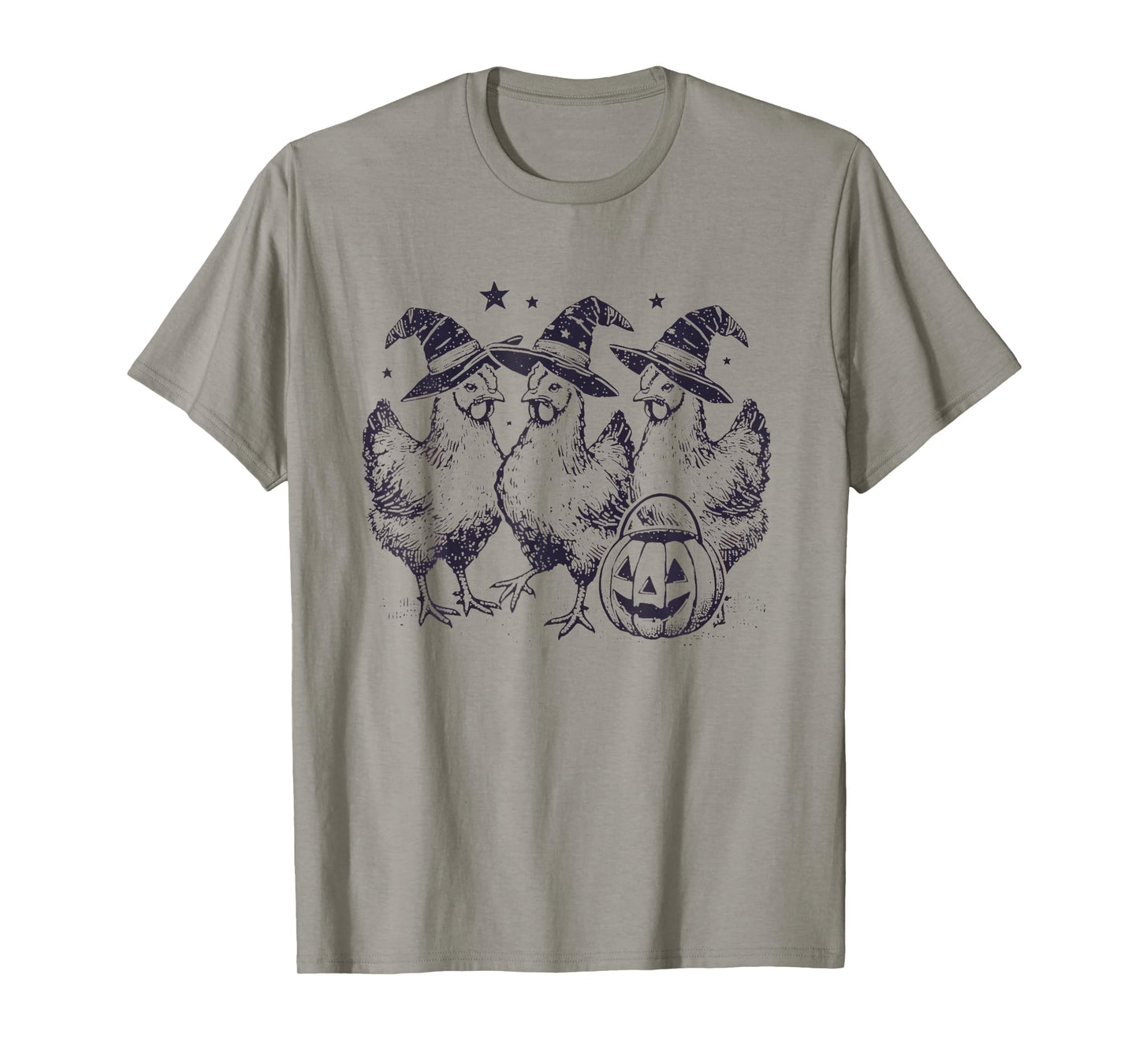 Chicken Halloween Costume Spooky Season Funny Chickens Witch T-Shirt