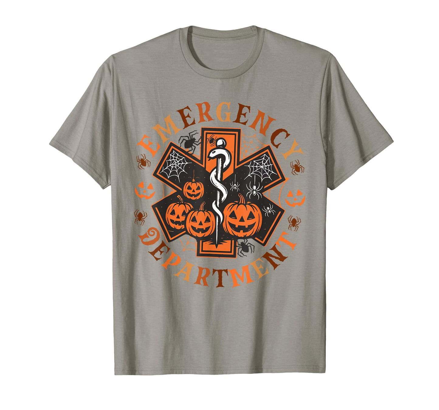Retro Emergency Department Halloween ER Nurse Spooky Season T-Shirt