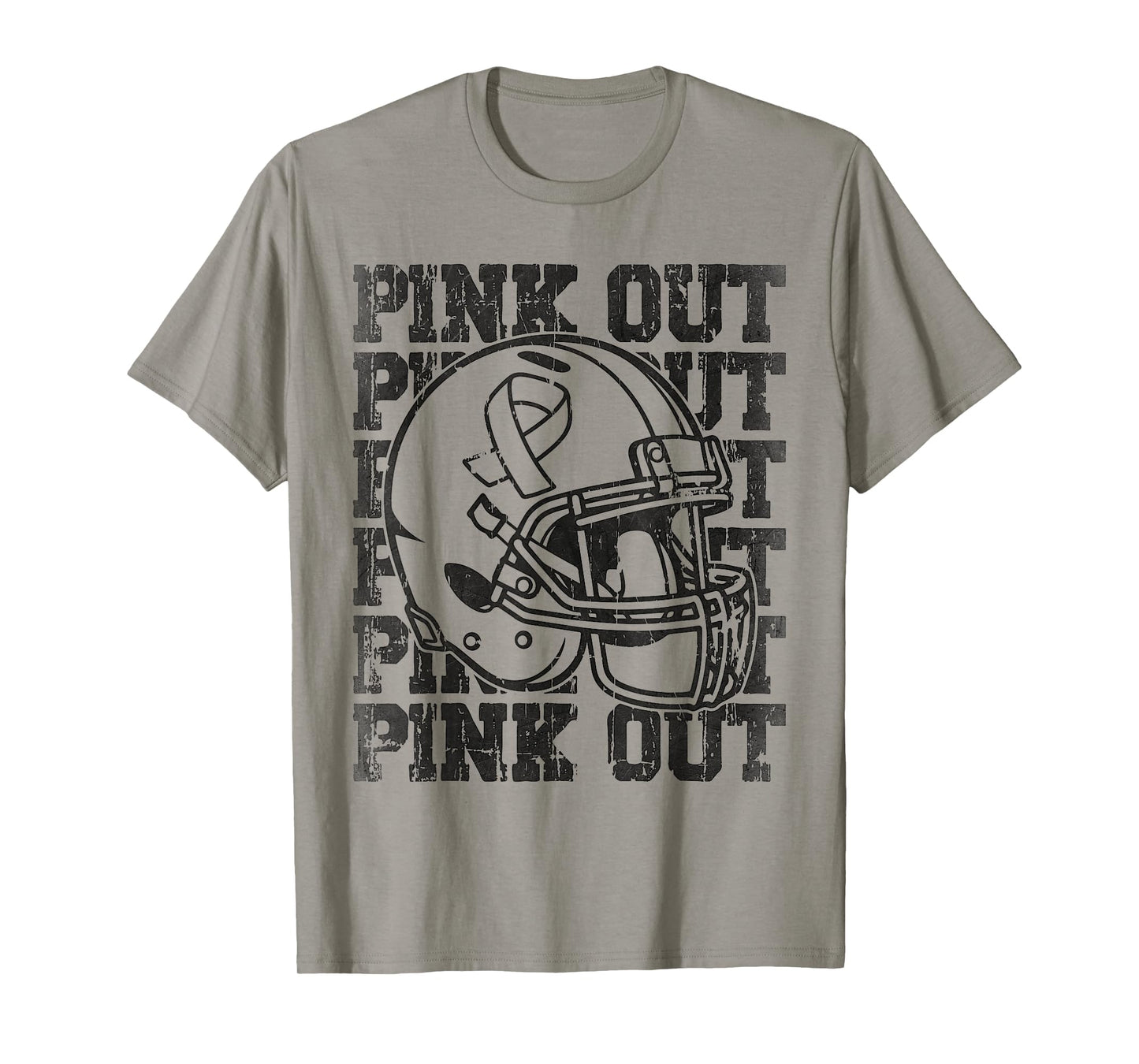 Pink Out Breast Cancer Awareness Football Mom Girls T-Shirt