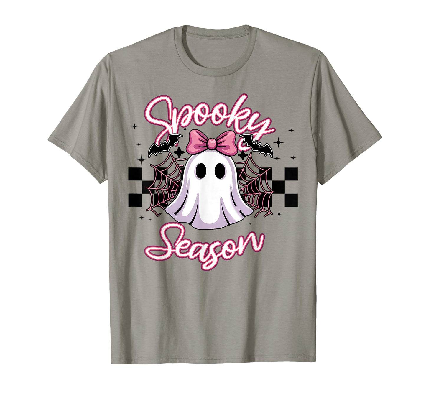 Spooky Season Retro Happy Halloween Ghost Women Toddler Girl T-Shirt