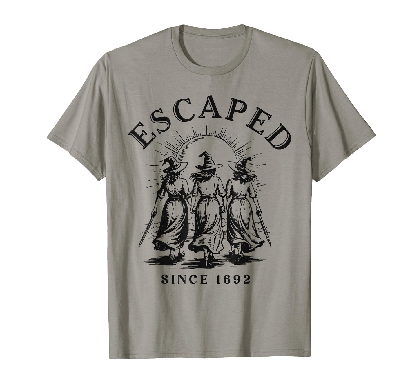 Halloween Escaped Since 1692 Salem Witch Feminist Women T-Shirt
