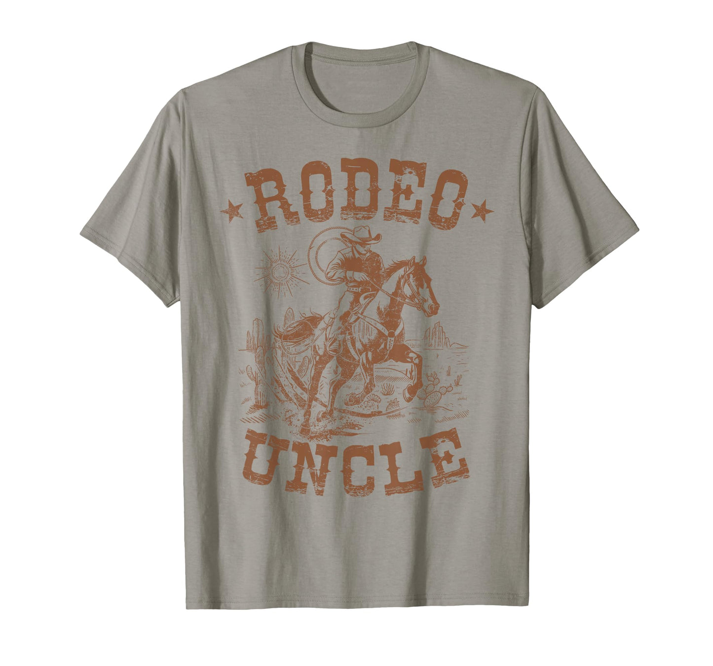 Rodeo Uncle Western Cowboy Family Matching Father's Day T-Shirt