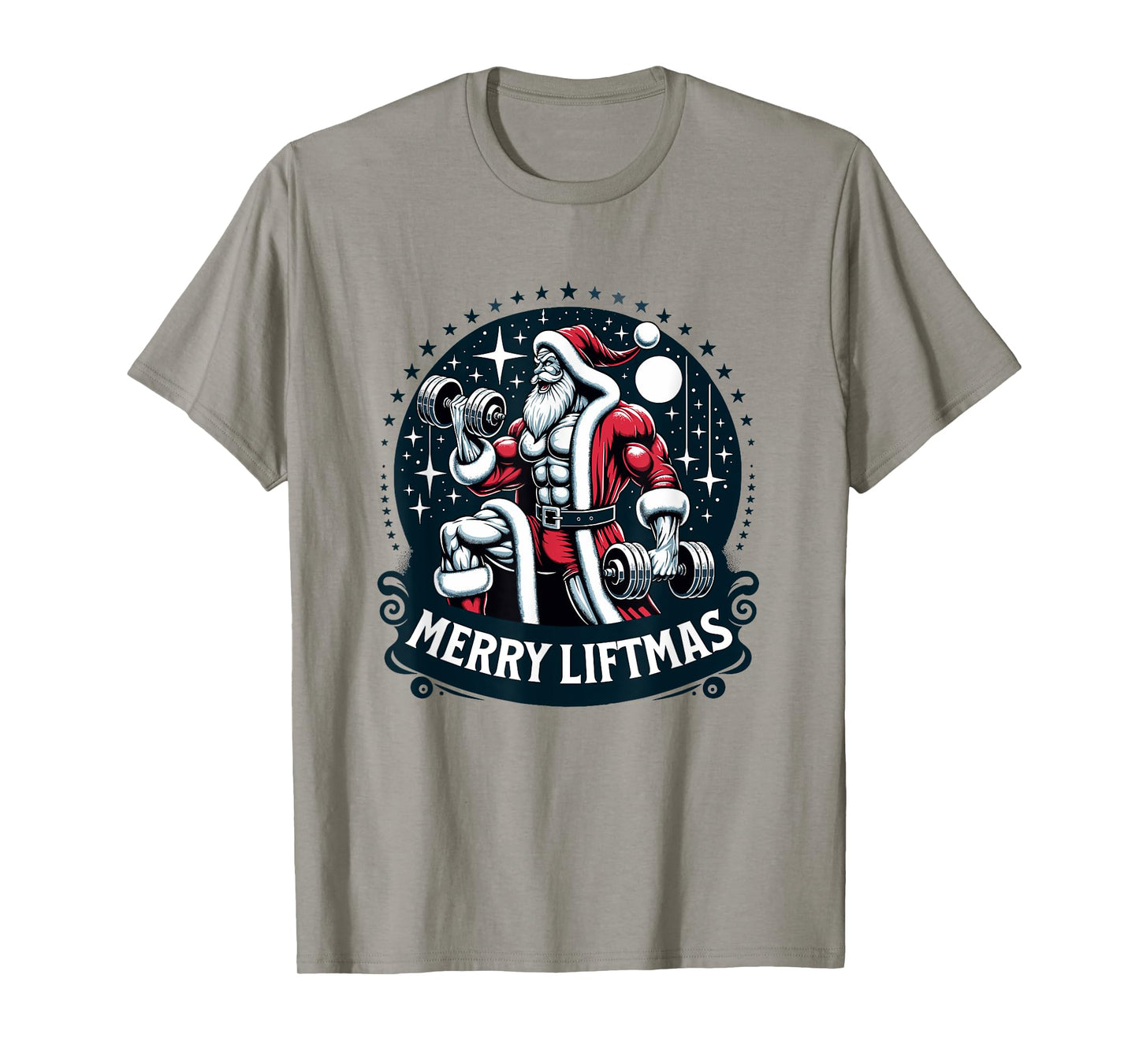Swole Santa's Merry Liftmas, Buff Santa's T-Shirt