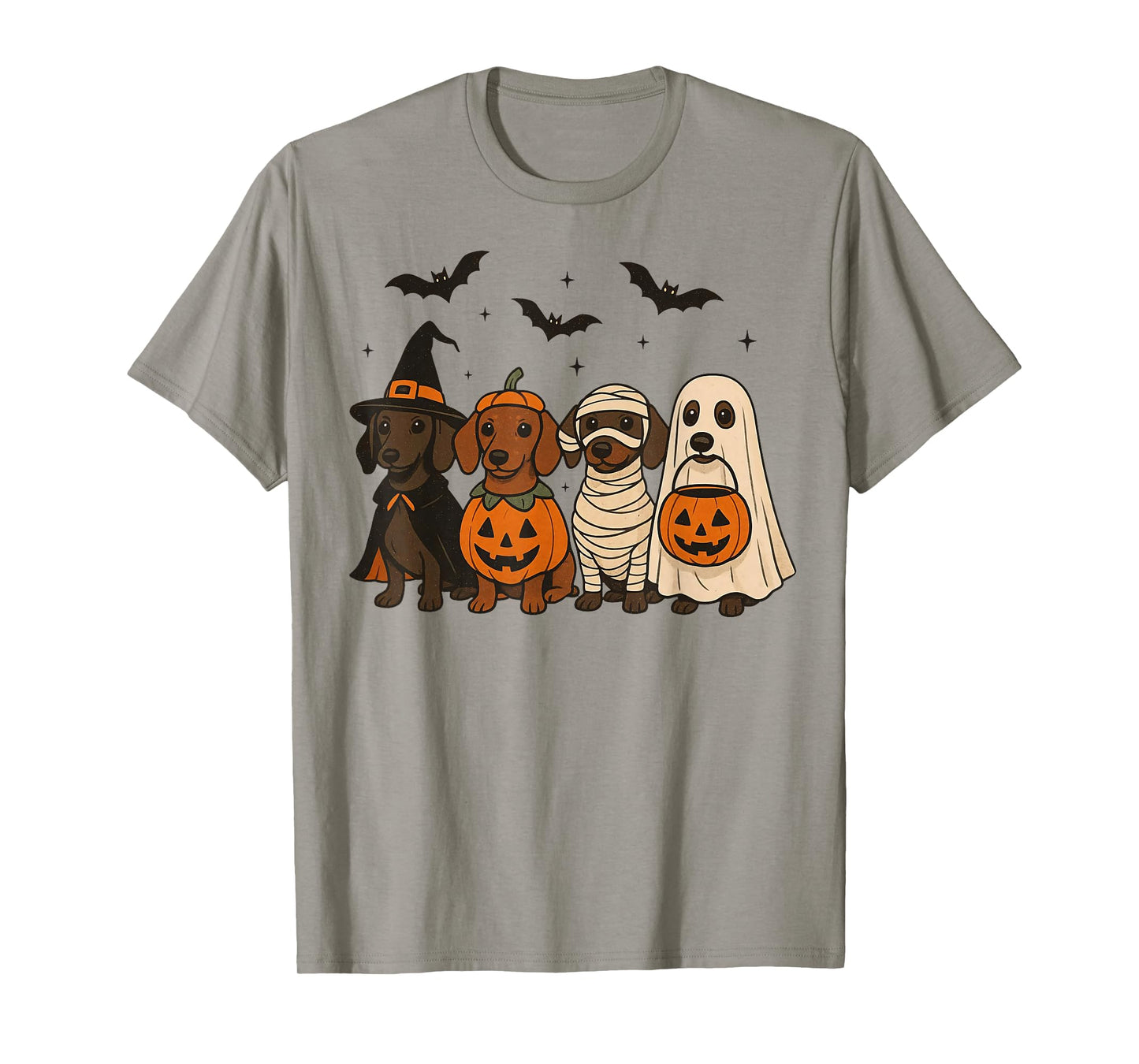 Weiner Dog Witch Halloween Cute Halloween Dachshund T-Shirt