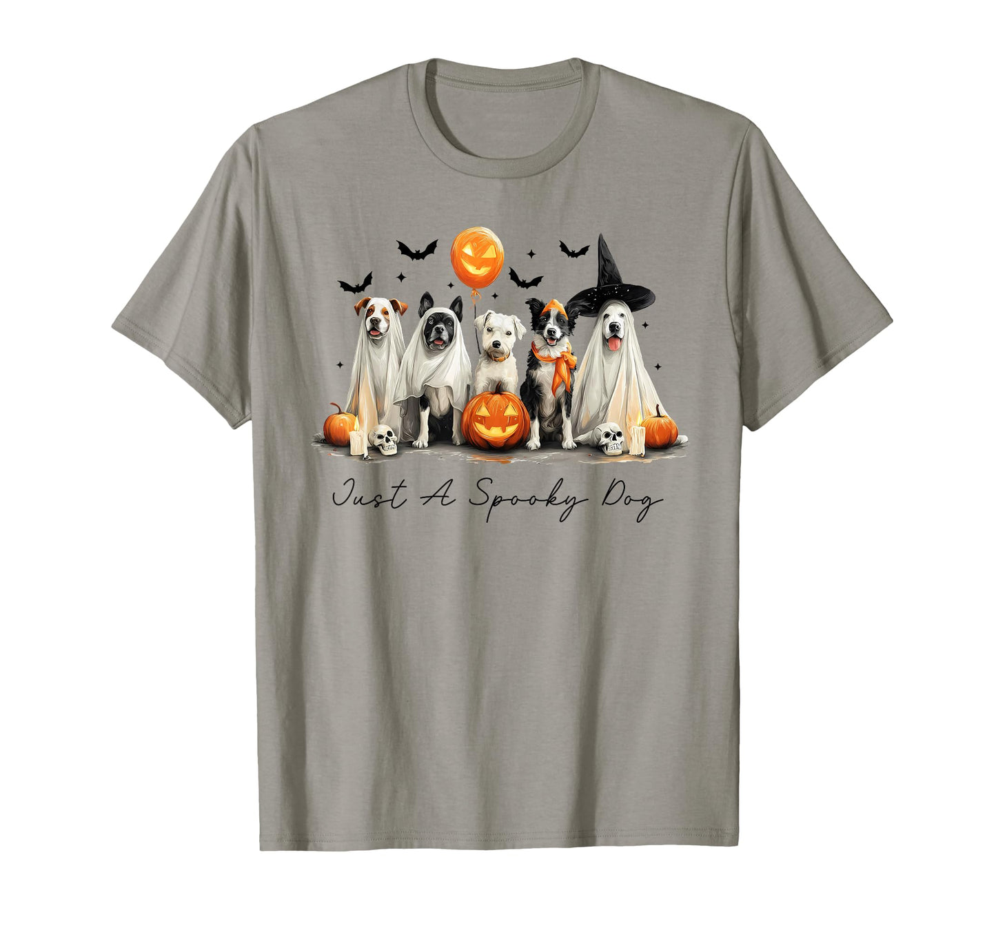 Just A Spooky Dog Halloween Dog Men Women T-Shirt