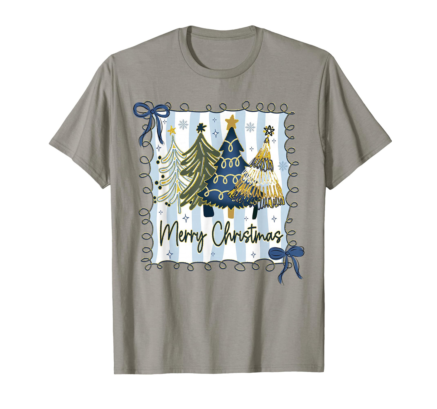 Coquette Preppy Christmas Tree Xmas Holiday Girly Women Kids T-Shirt