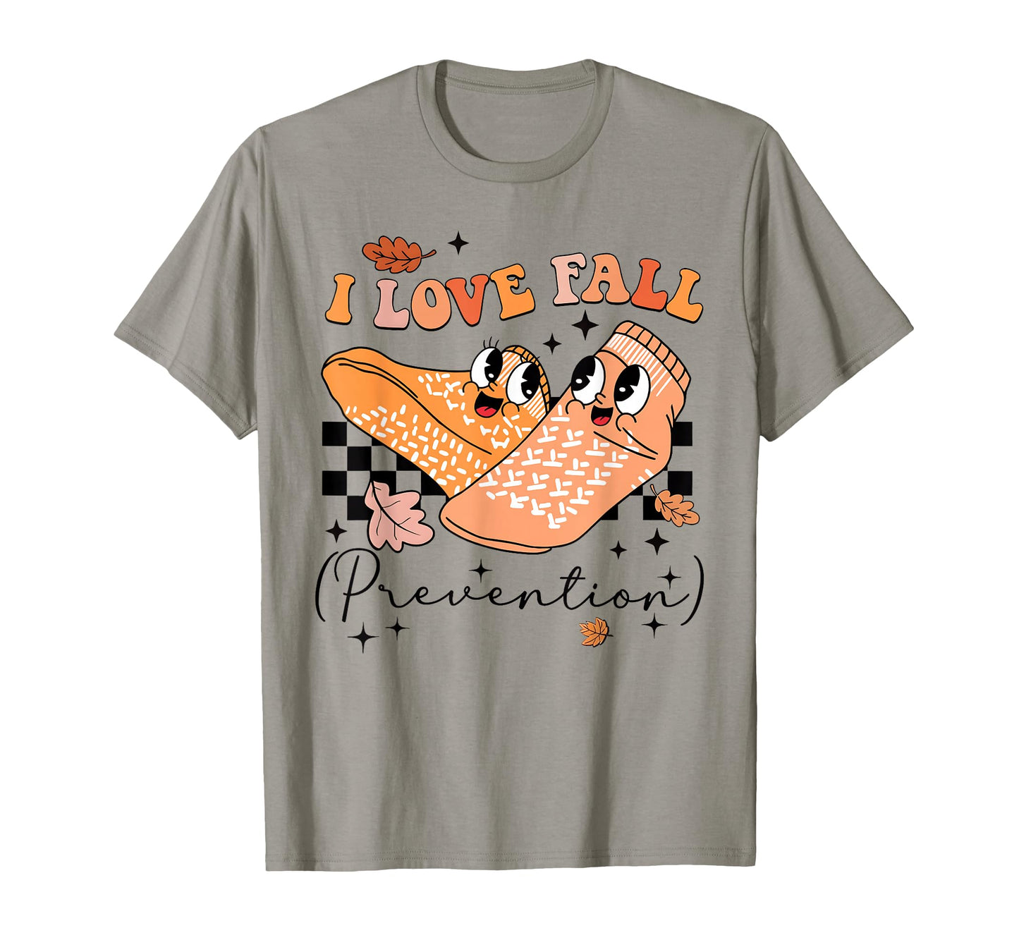 I Love Fall Prevention Fall Physical Therapy Women Men Nurse T-Shirt