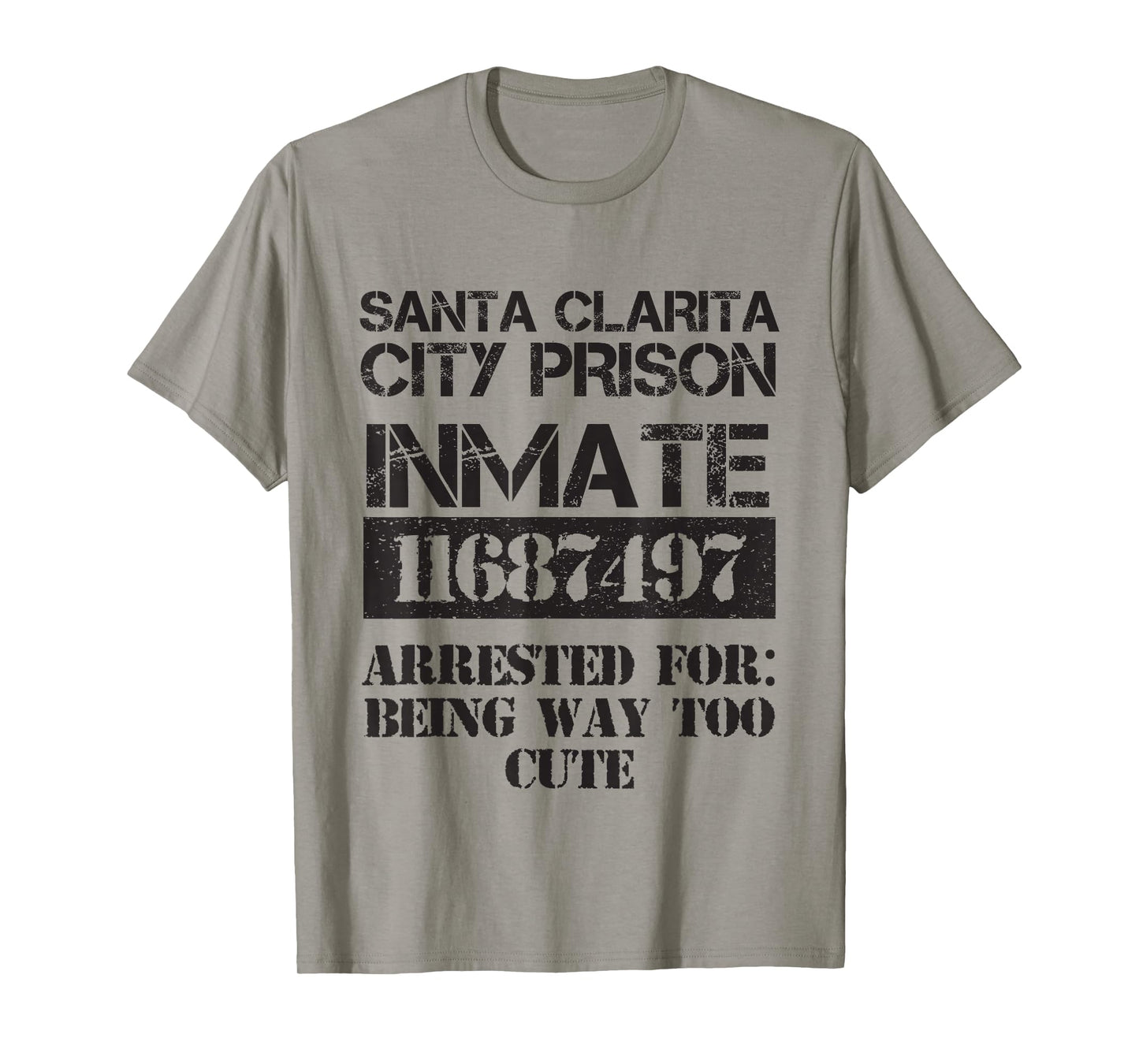 Funny Halloween Santa Clarita City Prisoner Costume T-Shirt