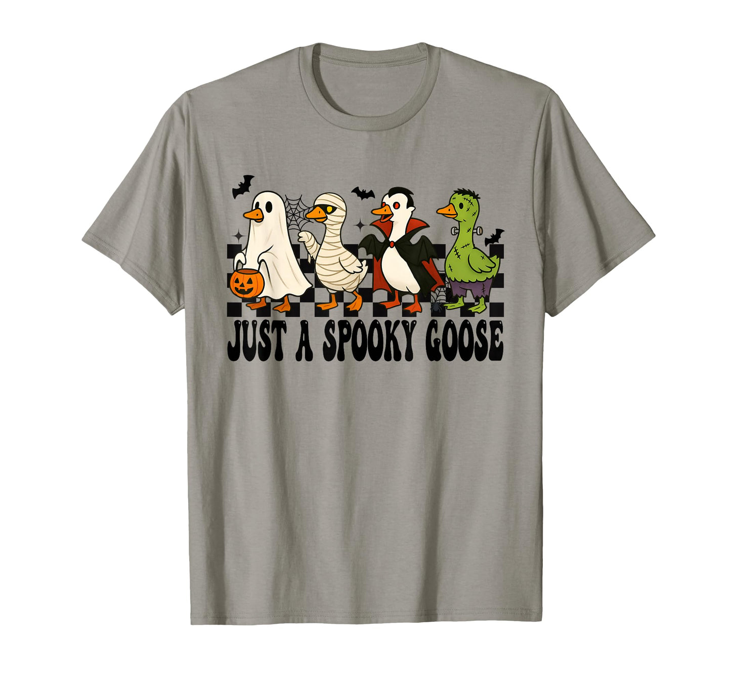 Just A Spooky Goose Halloween Silly Goose Funny Halloween T-Shirt