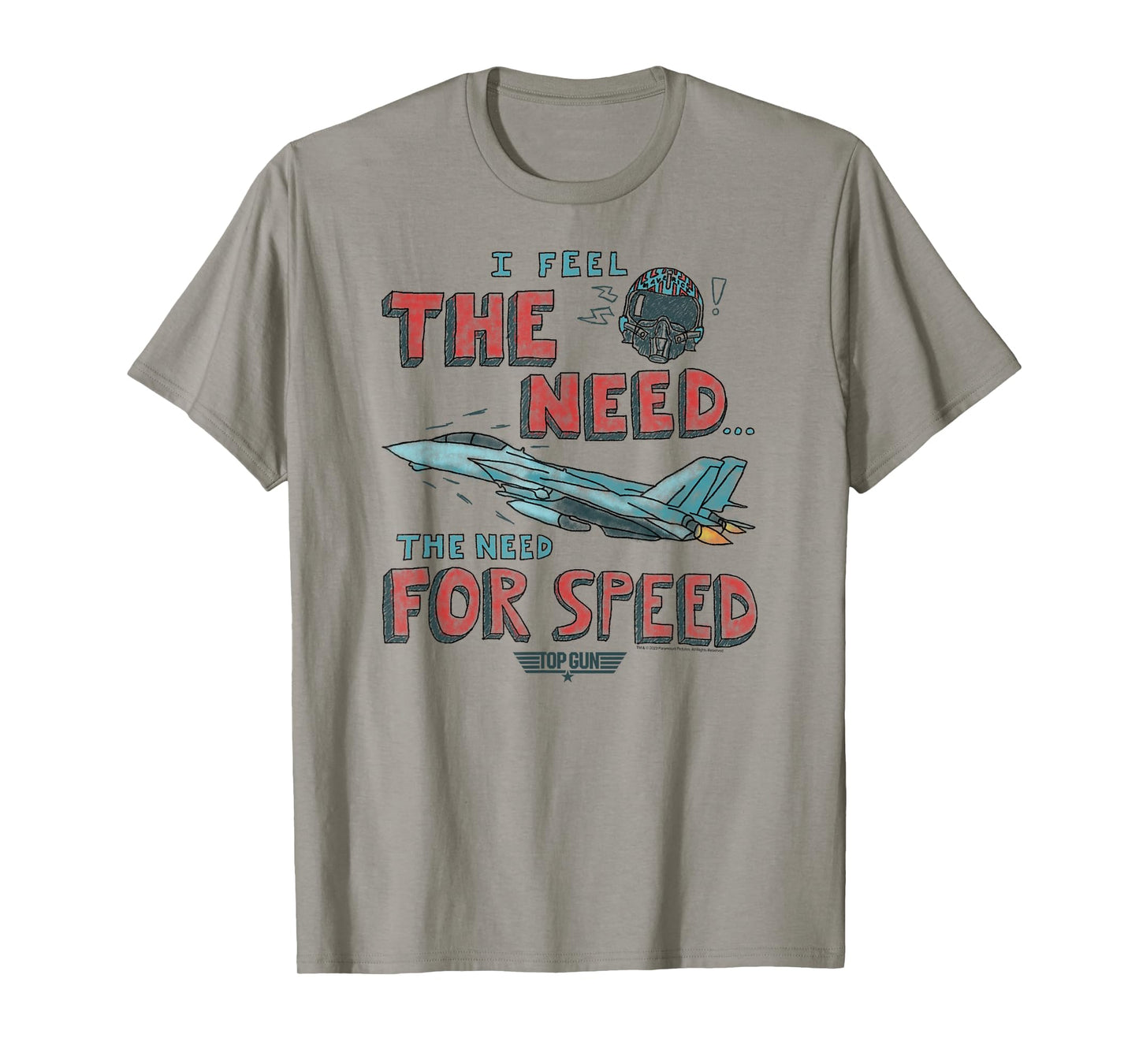 Top Gun Need for Speed Sketch Classic Action Movie T-Shirt