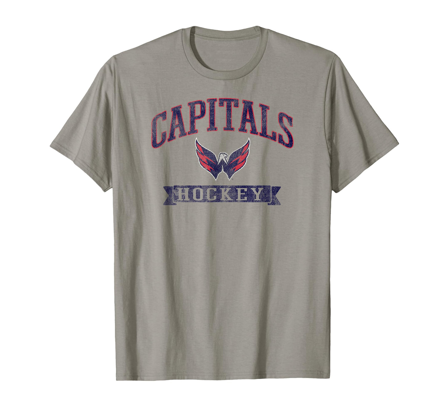 Washington Capitals Vintage Hockey Gray Officially Licensed T-Shirt