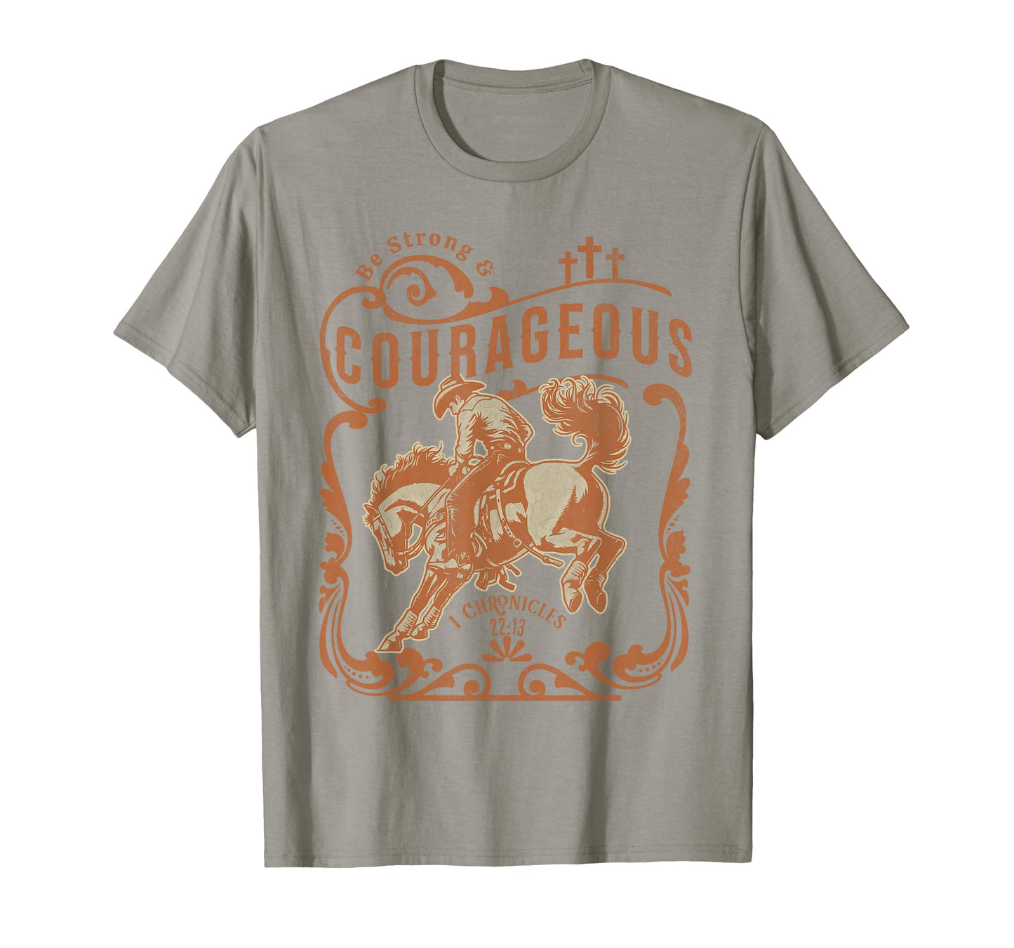 Cowboy Bible Scripture Verse Western Jesus For Mens Faith T-Shirt