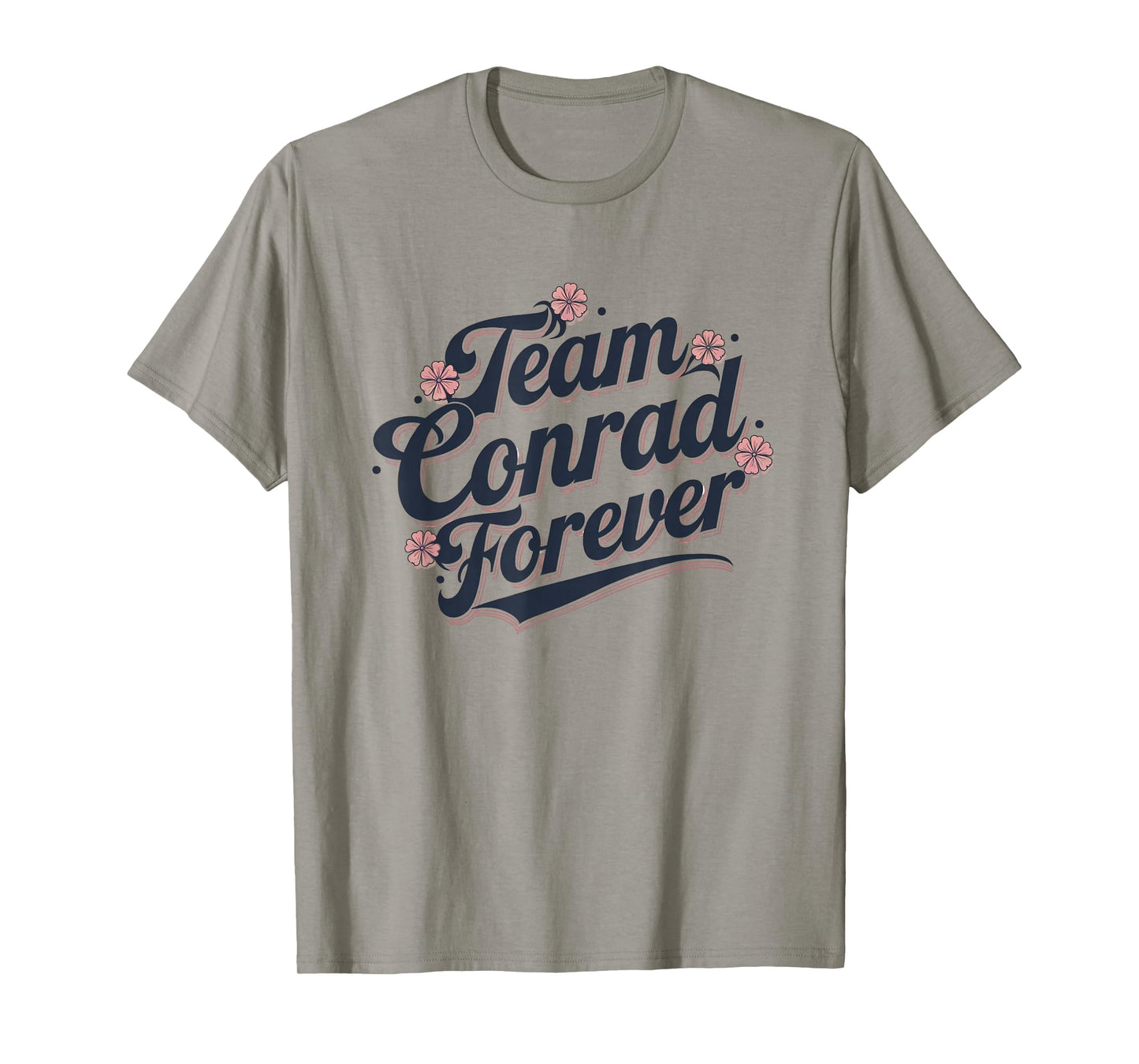 Vintage Groovy Flower Power Vibe Retro Team Conrad Forever T-Shirt