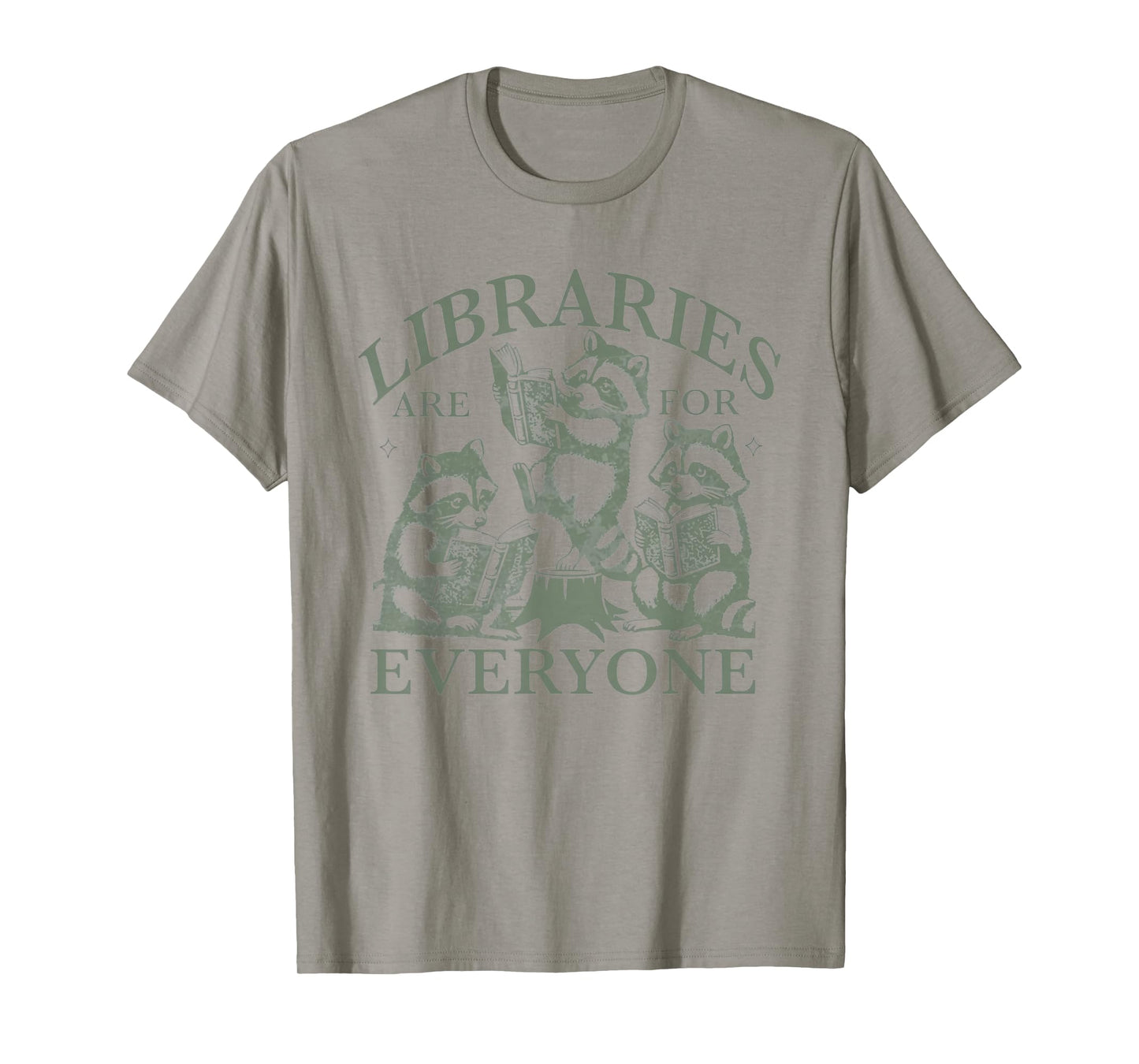 Libraries Are For Everyone Racoon Read Banned Book Librarian T-Shirt