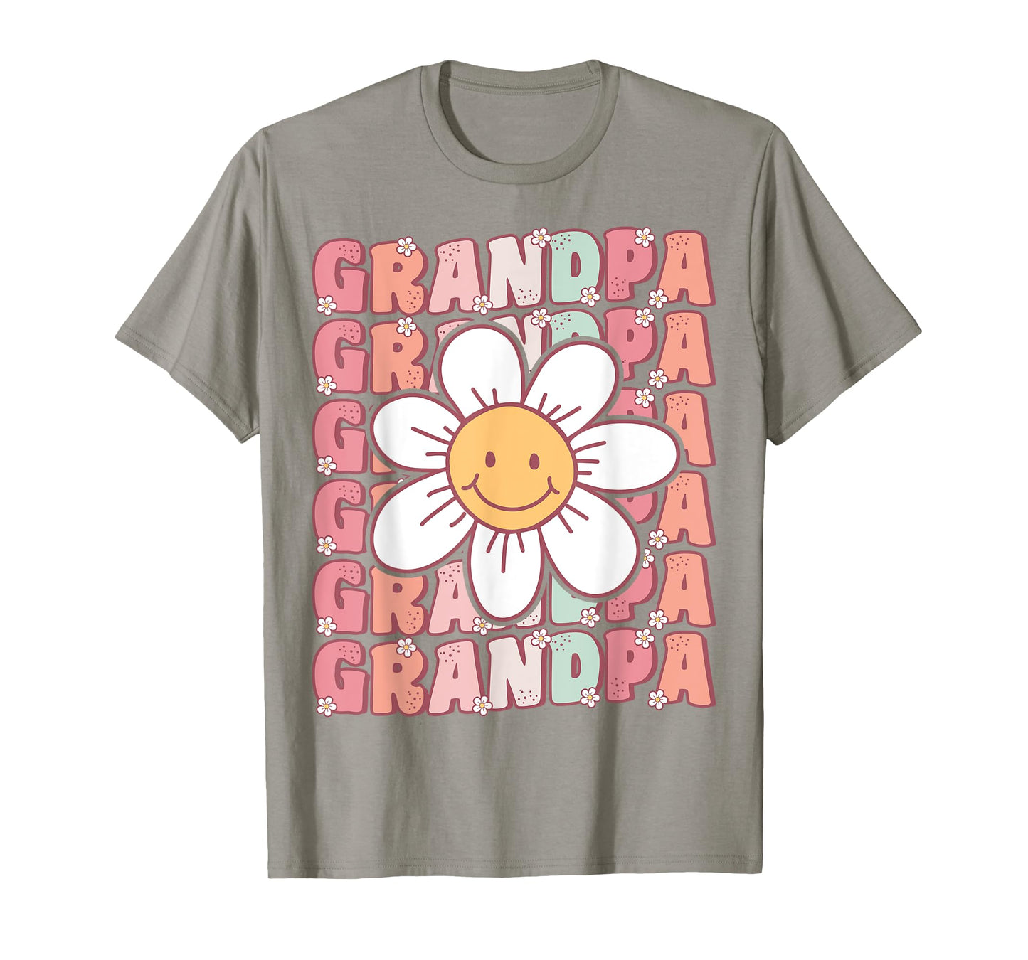 Groovy Grandpa Matching Family Birthday Party Daisy Flower T-Shirt