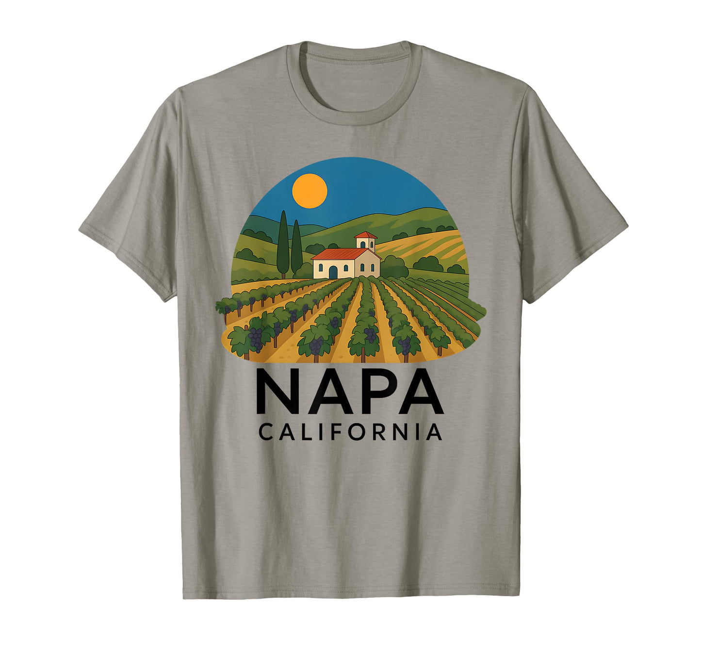 Napa California Wine Country Tasting Valley Love Retro Grape T-Shirt