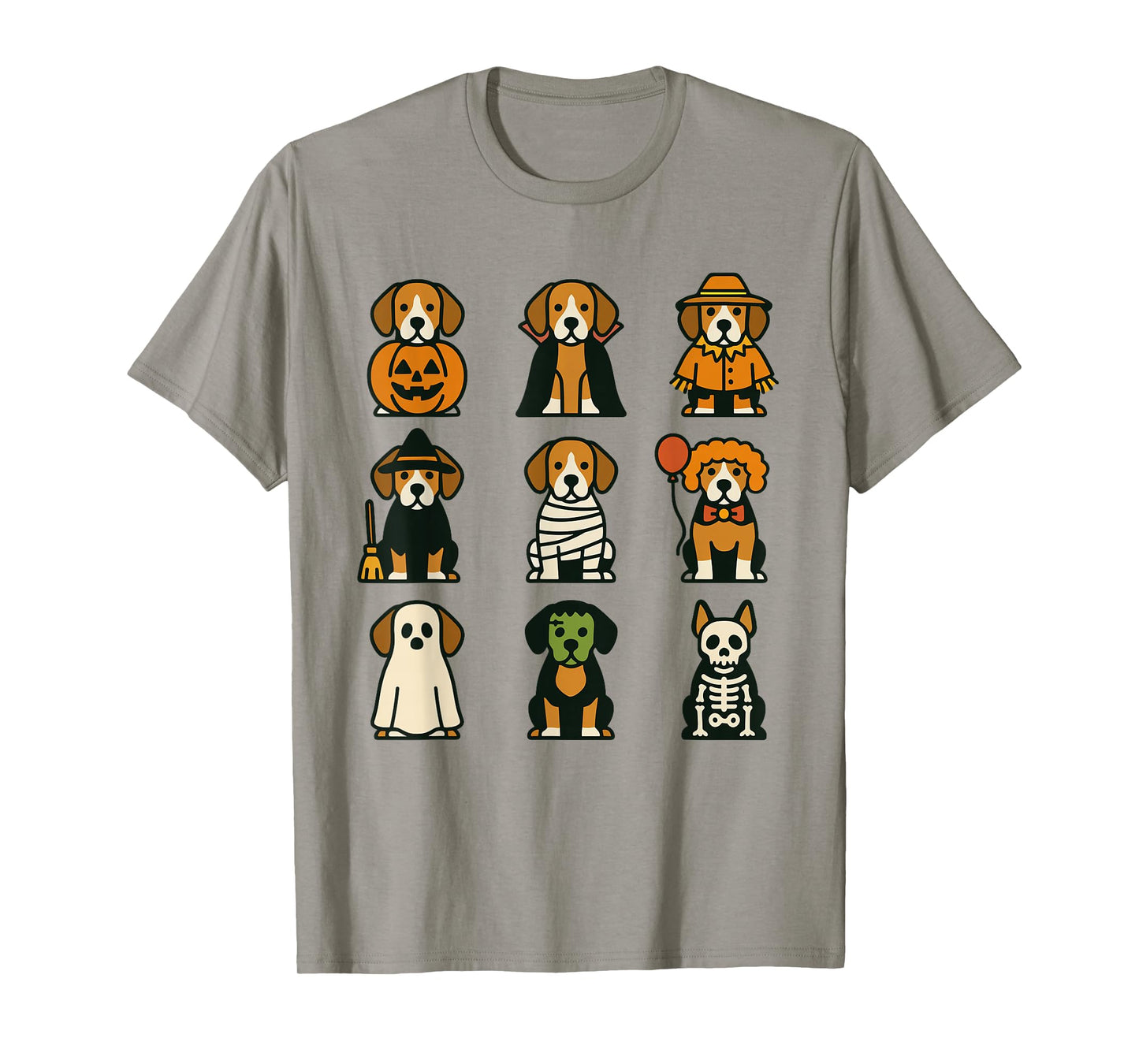 Beagle Halloween Costume Funny Scary Dog Ghost Witch T-Shirt