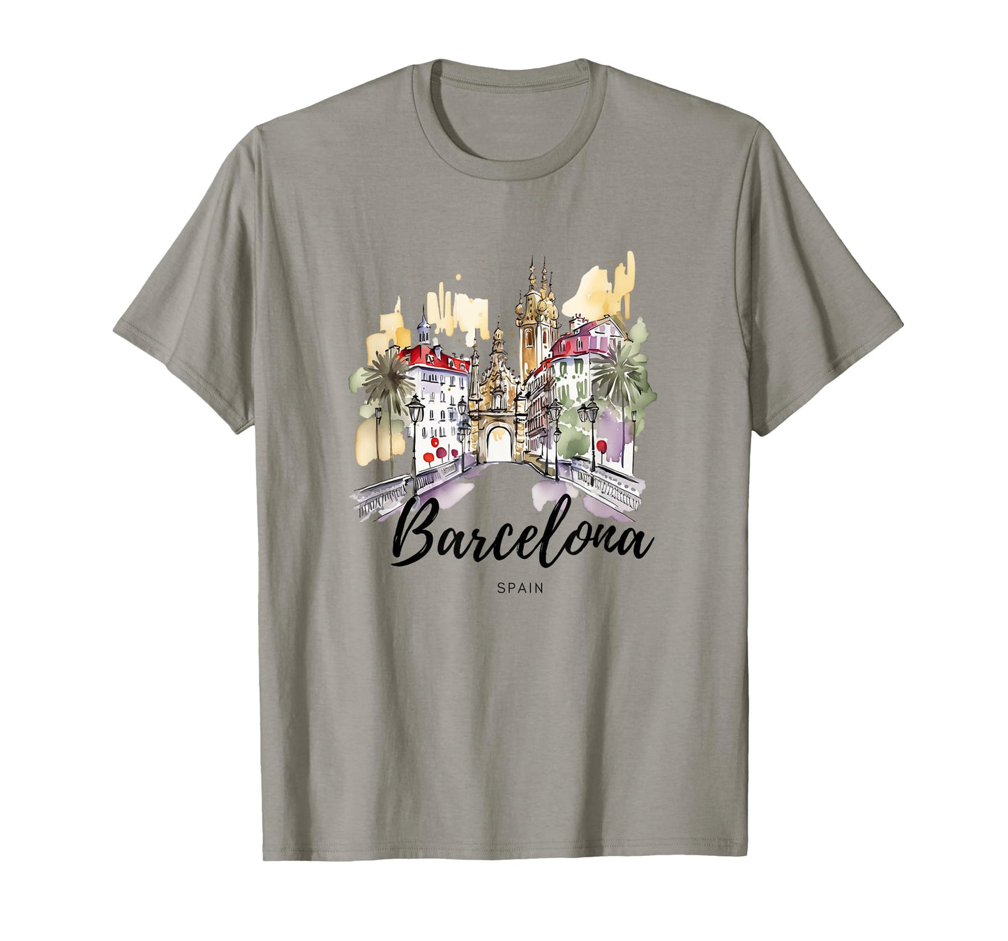 Vintage Spain Barcelona City Espana Souvenir Spain T-Shirt