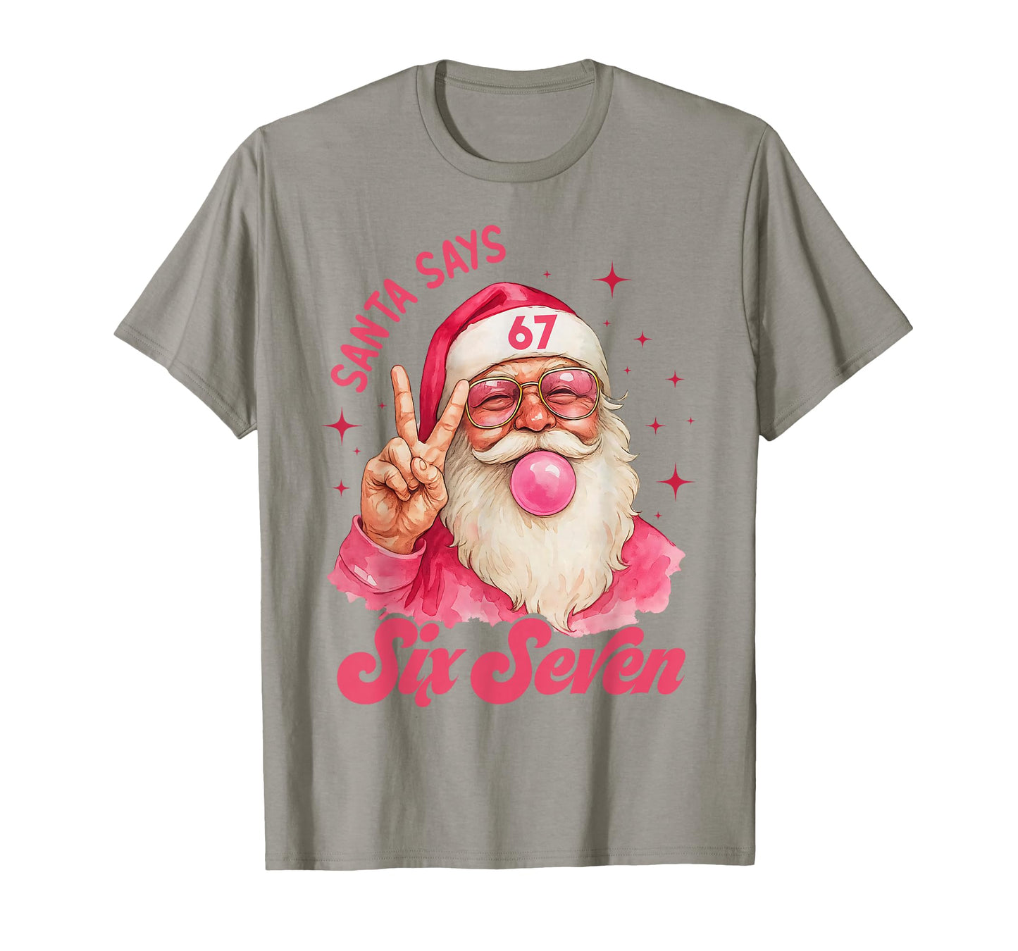 67 Funny Meme Merry Xmas Santa Says Six Seven Christmas T-Shirt