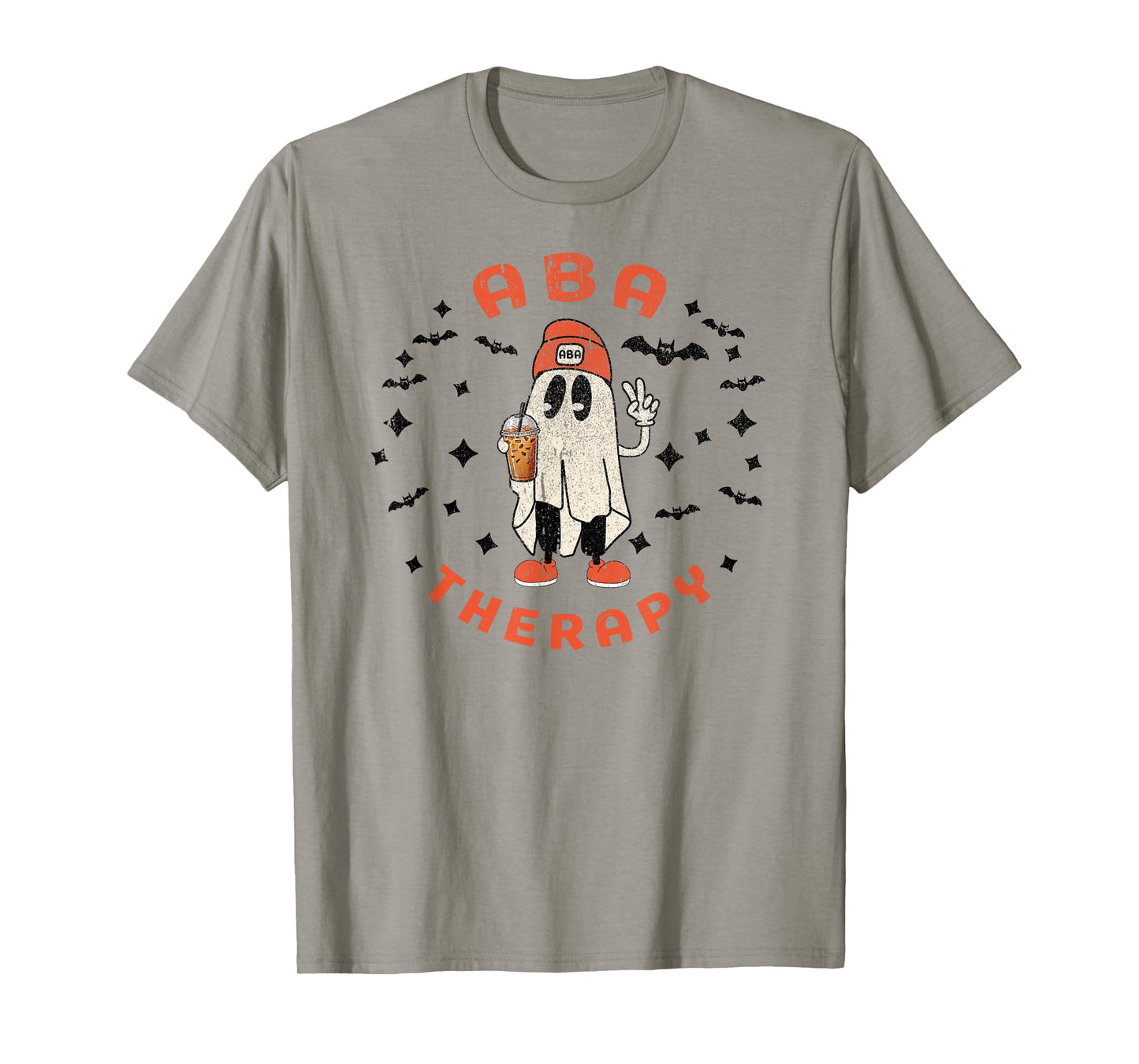 Halloween ABA Therapy Therapist Behavior Autism Ghost Fall T-Shirt
