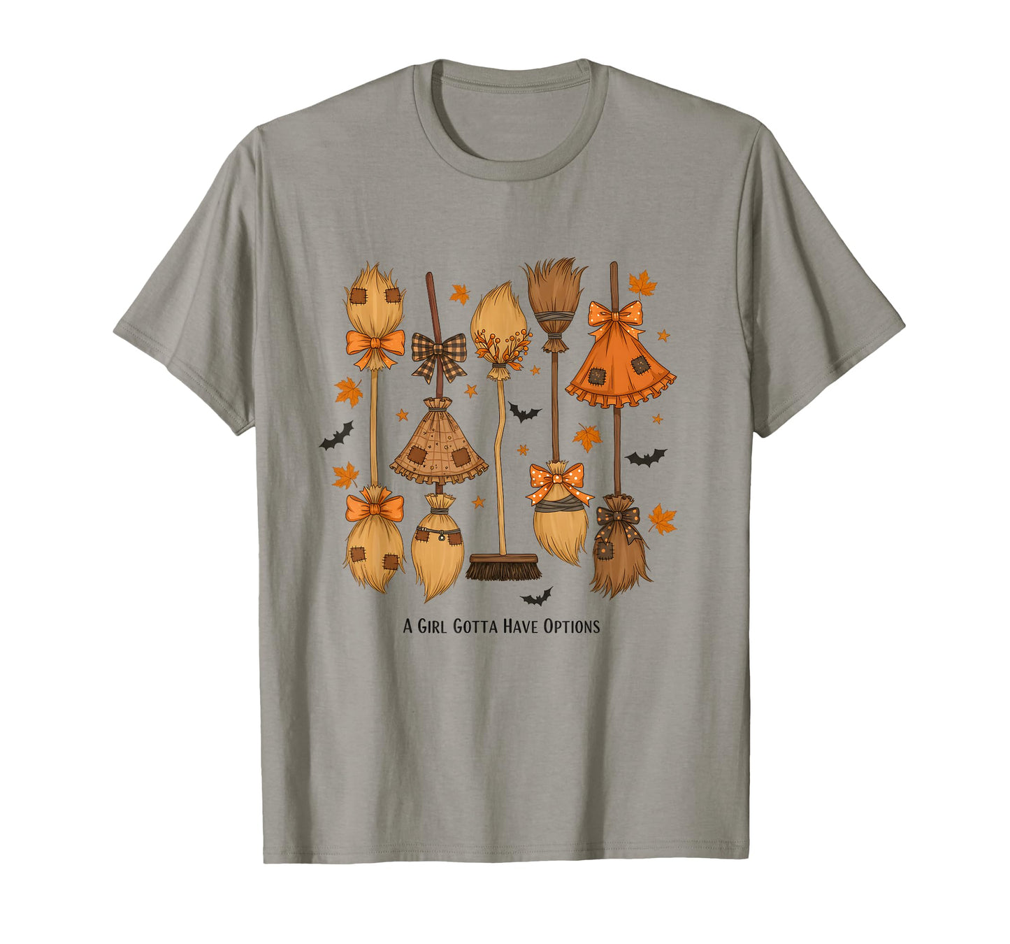 A Girl Gotta Have Options Patchwork Witch Halloween T-Shirt