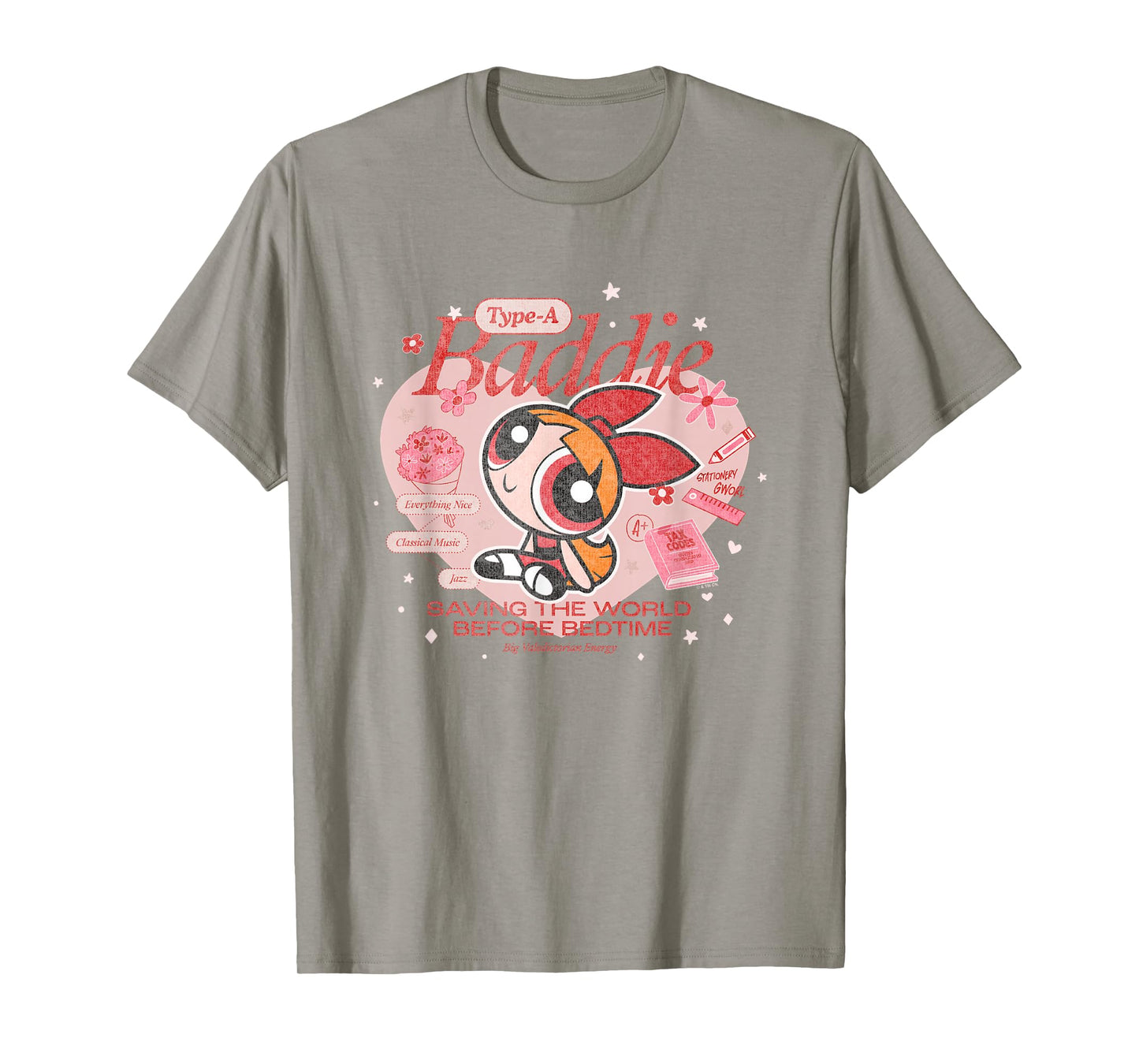 The Powerpuff Girls Blossom Type-A Baddie Distressed T-Shirt