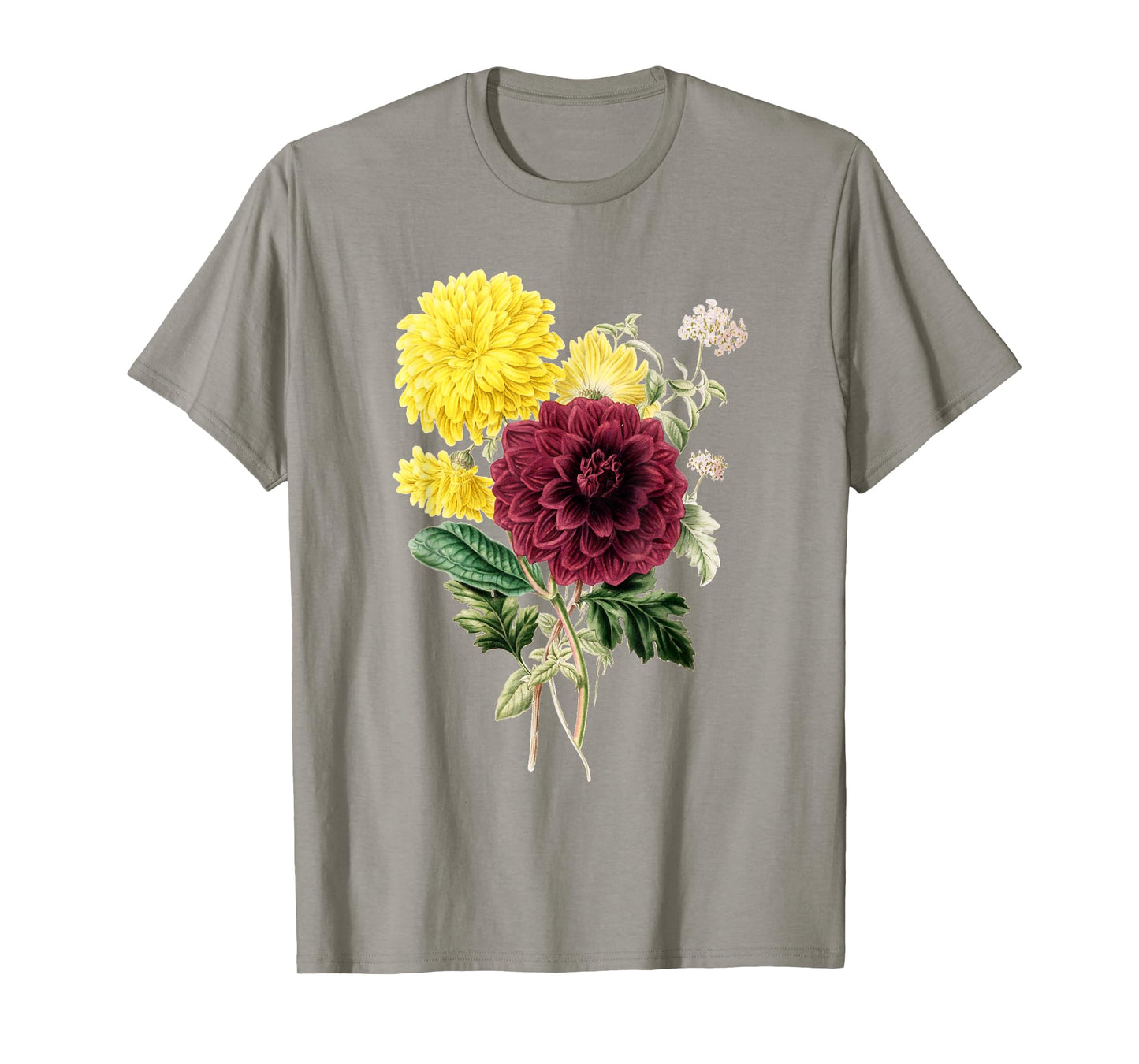 Chrysanthemum botanical flower chrysanths Lucky optimism T-Shirt
