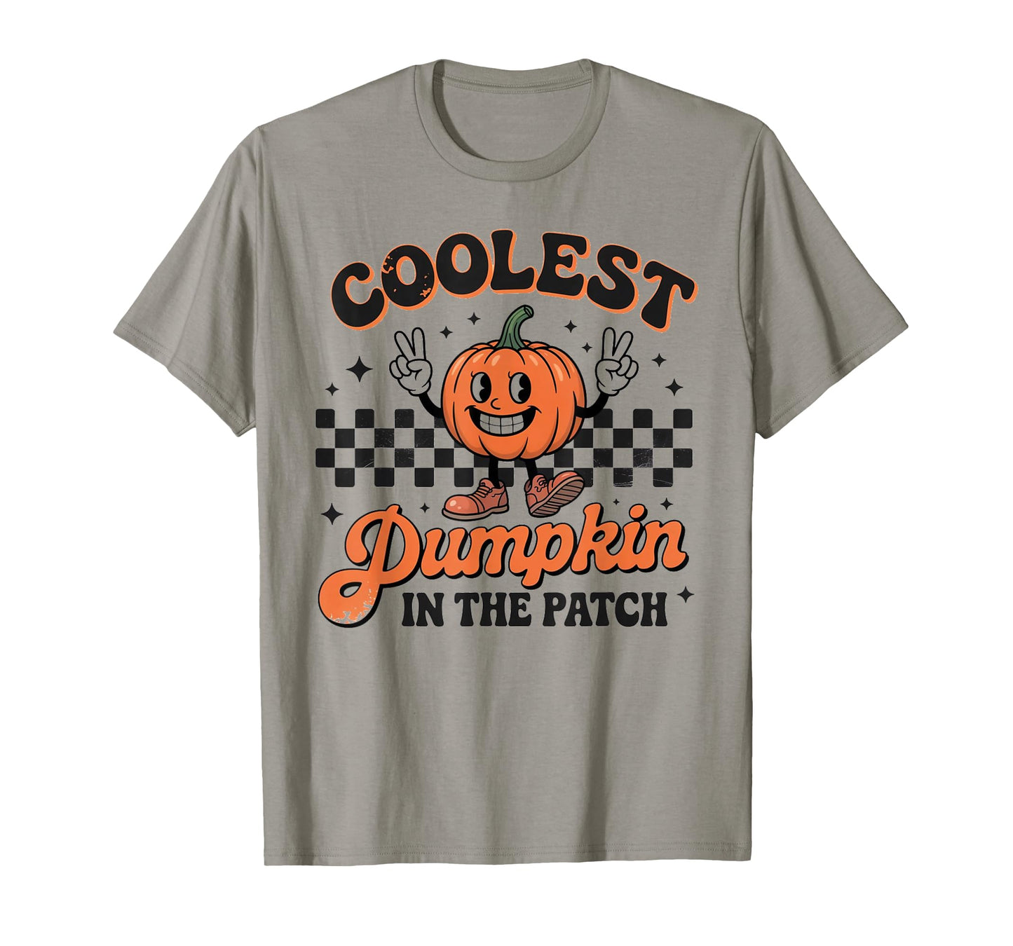 Groovy Coolest Pumpkin in The Patch Halloween for Kids Boys T-Shirt