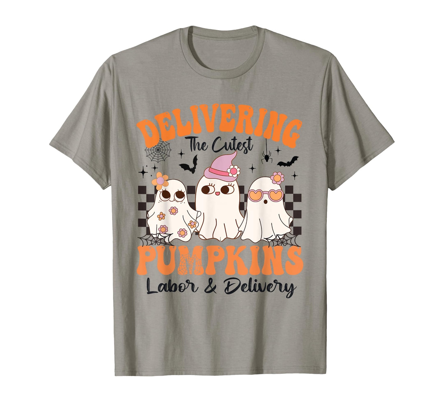 halloween Delivering The Cutest Pumpkins Labor & Delivery T-Shirt