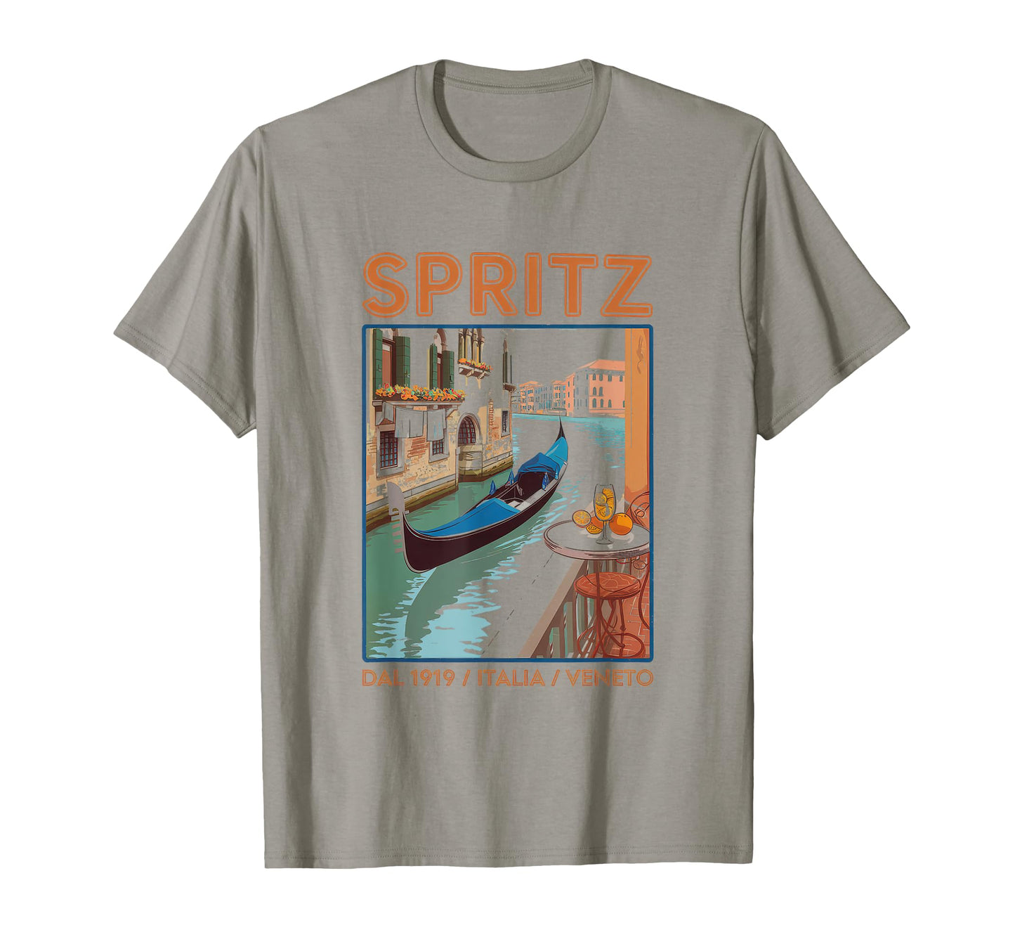 Spritz Veneto Tshirt Italia Vintage Orange Wine Cocktail T-Shirt