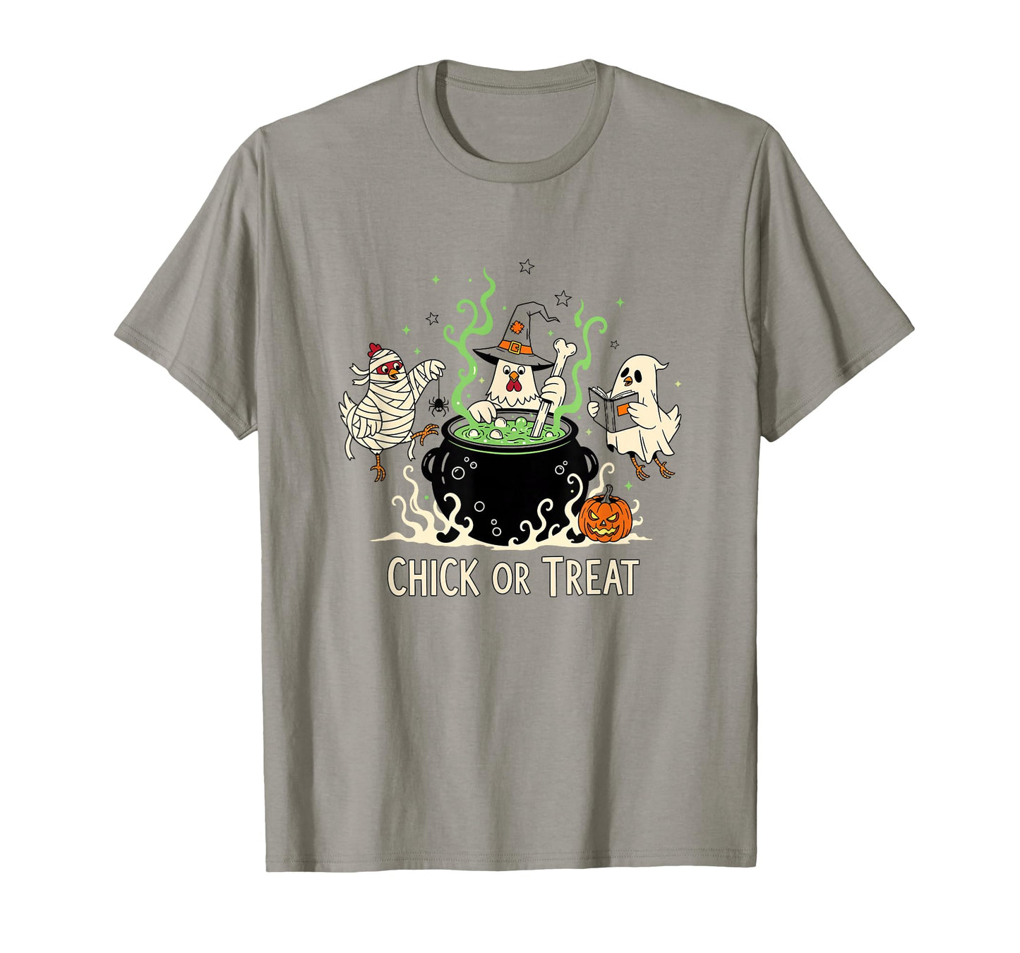 Chick or Treat Funny Chicken Witch Halloween Costume T-Shirt