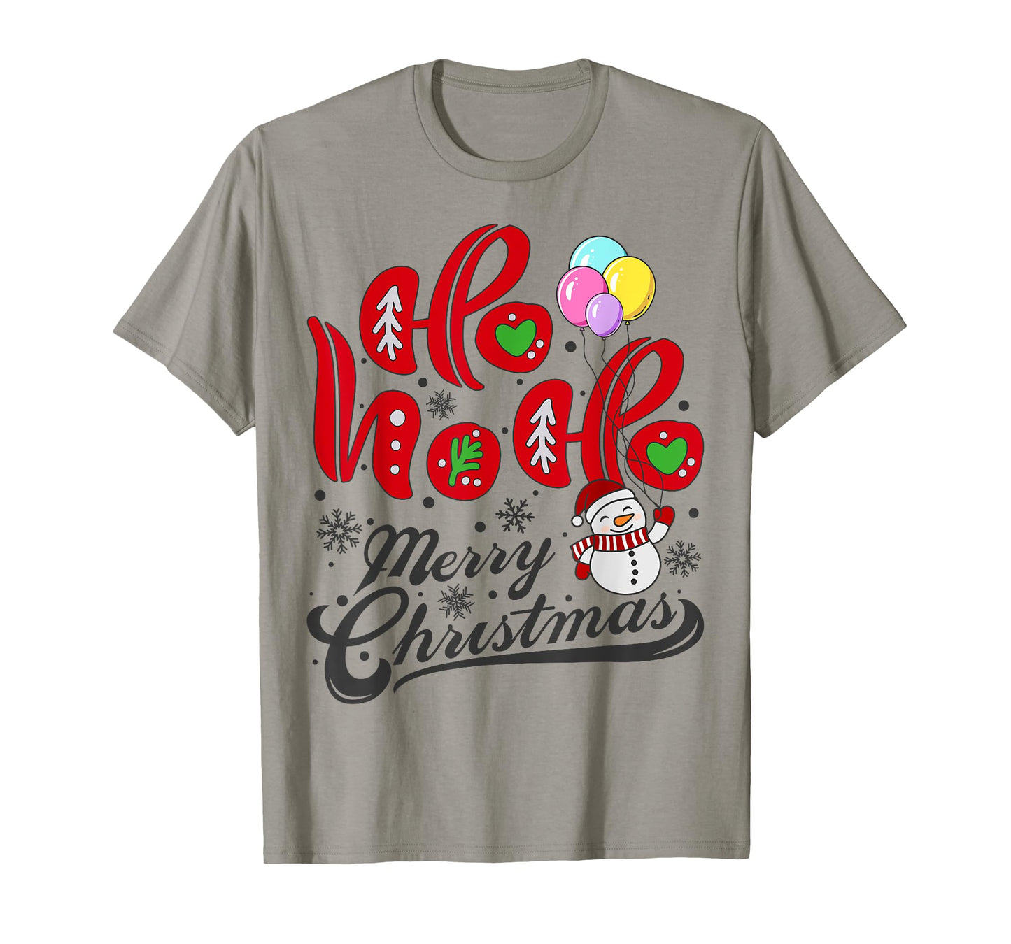 Merry Christmas Lights Ho Santa Claus Xmas for Men Women T-Shirt