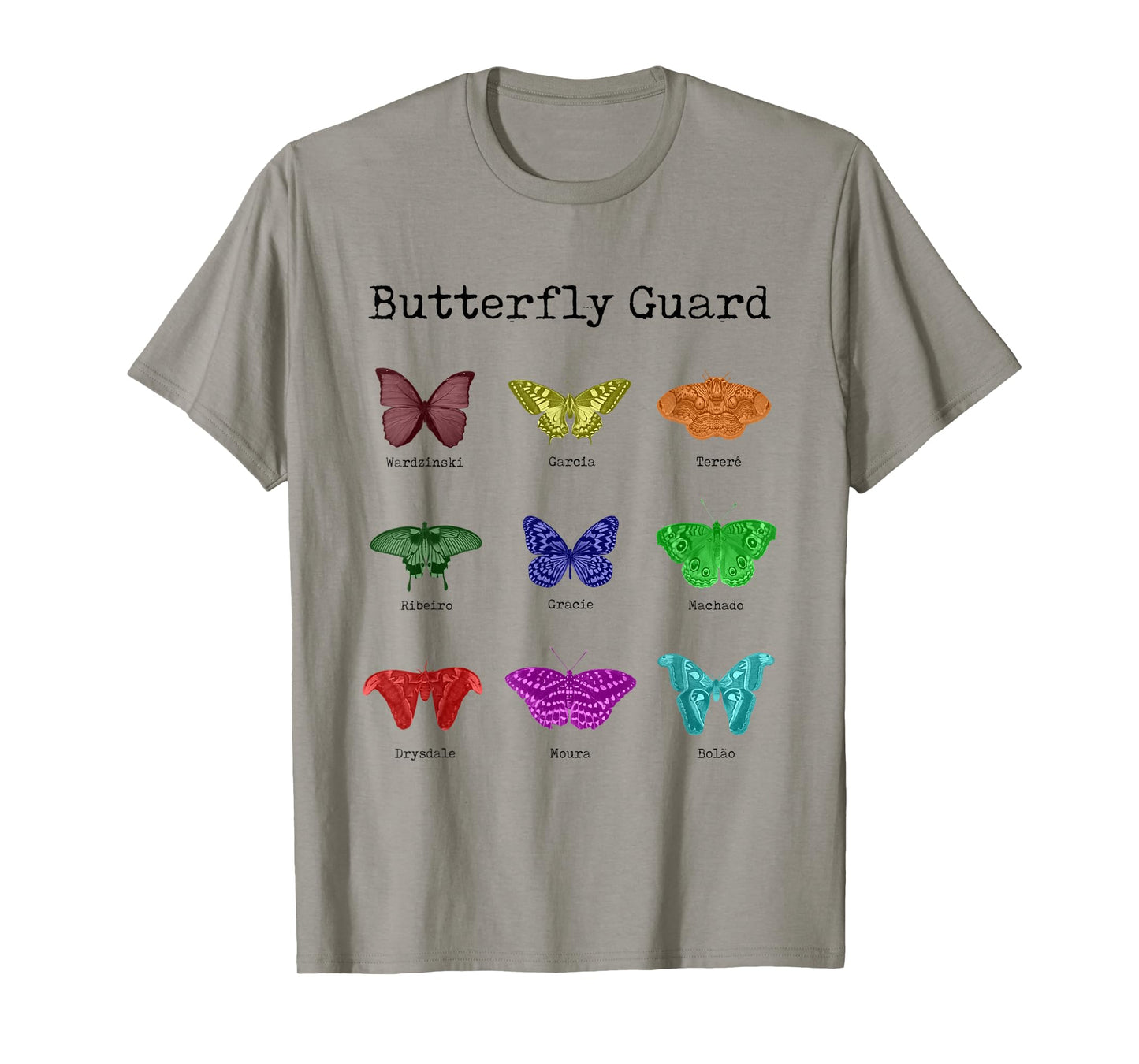 MMA, Brazilian Jiu Jitsu (BJJ) Butterfly Guard T-Shirt