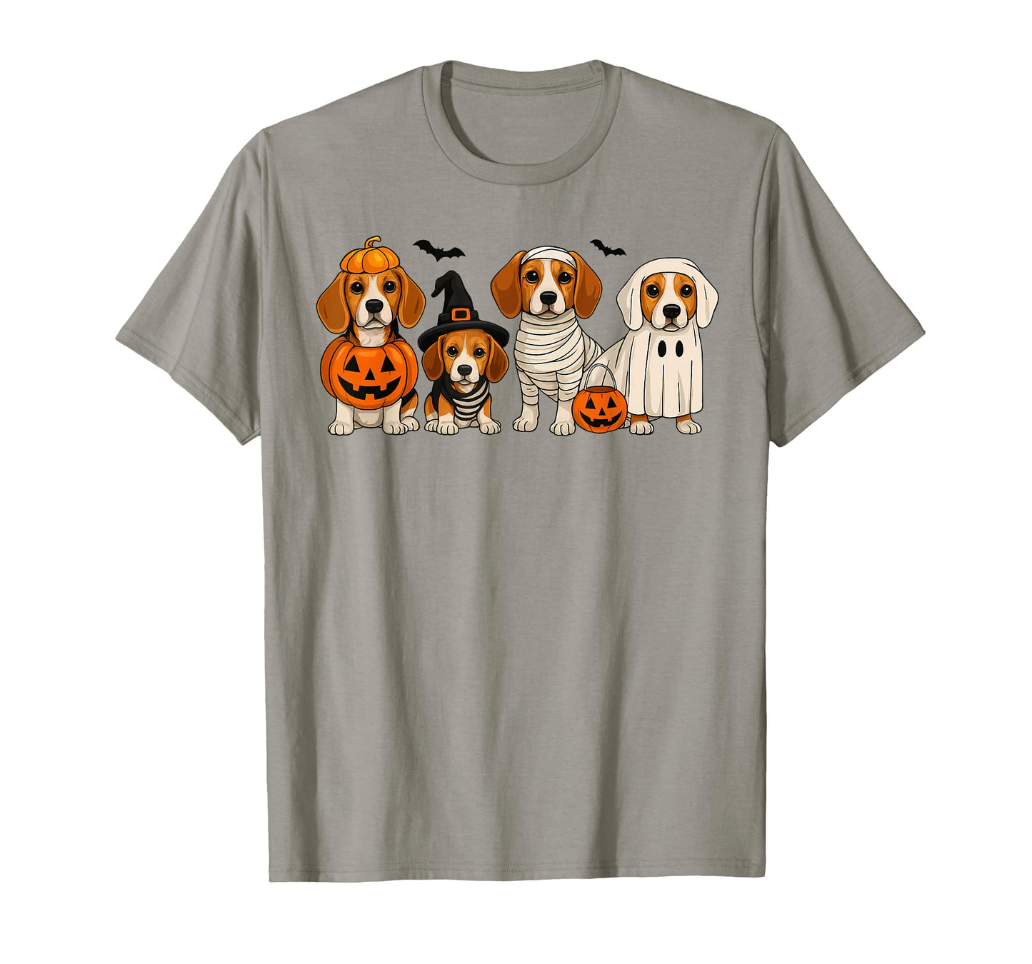 Beagle Lover Dog Mom Halloween Vibes Spooky Boo Pumpkin T-Shirt