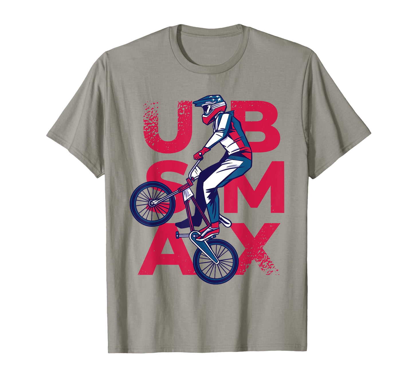 BMX Bike Support Team Flag USA Track Rider American T-Shirt