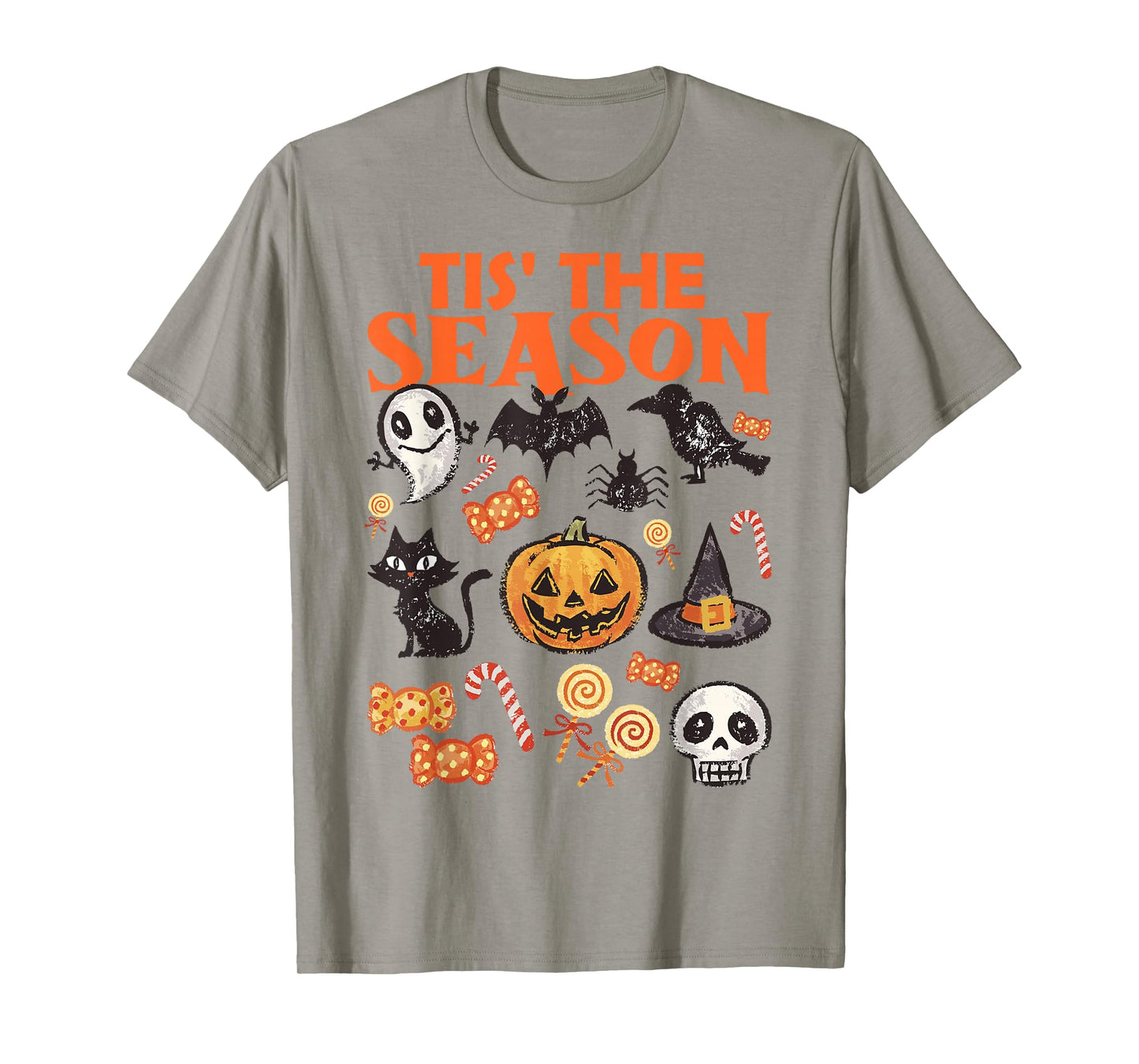 Halloween Vibes Spooky Season Pumpkin Witch Tis The Season T-Shirt