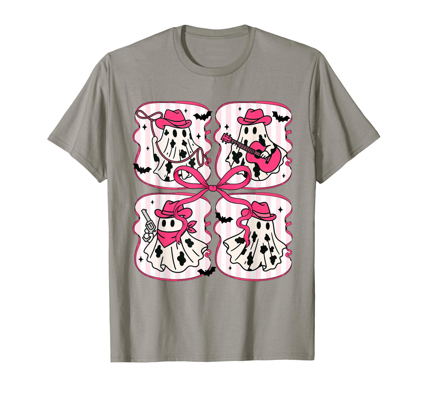 Halloween Vibes Spooky Season Cowboys Boo Ghost Wild West T-Shirt
